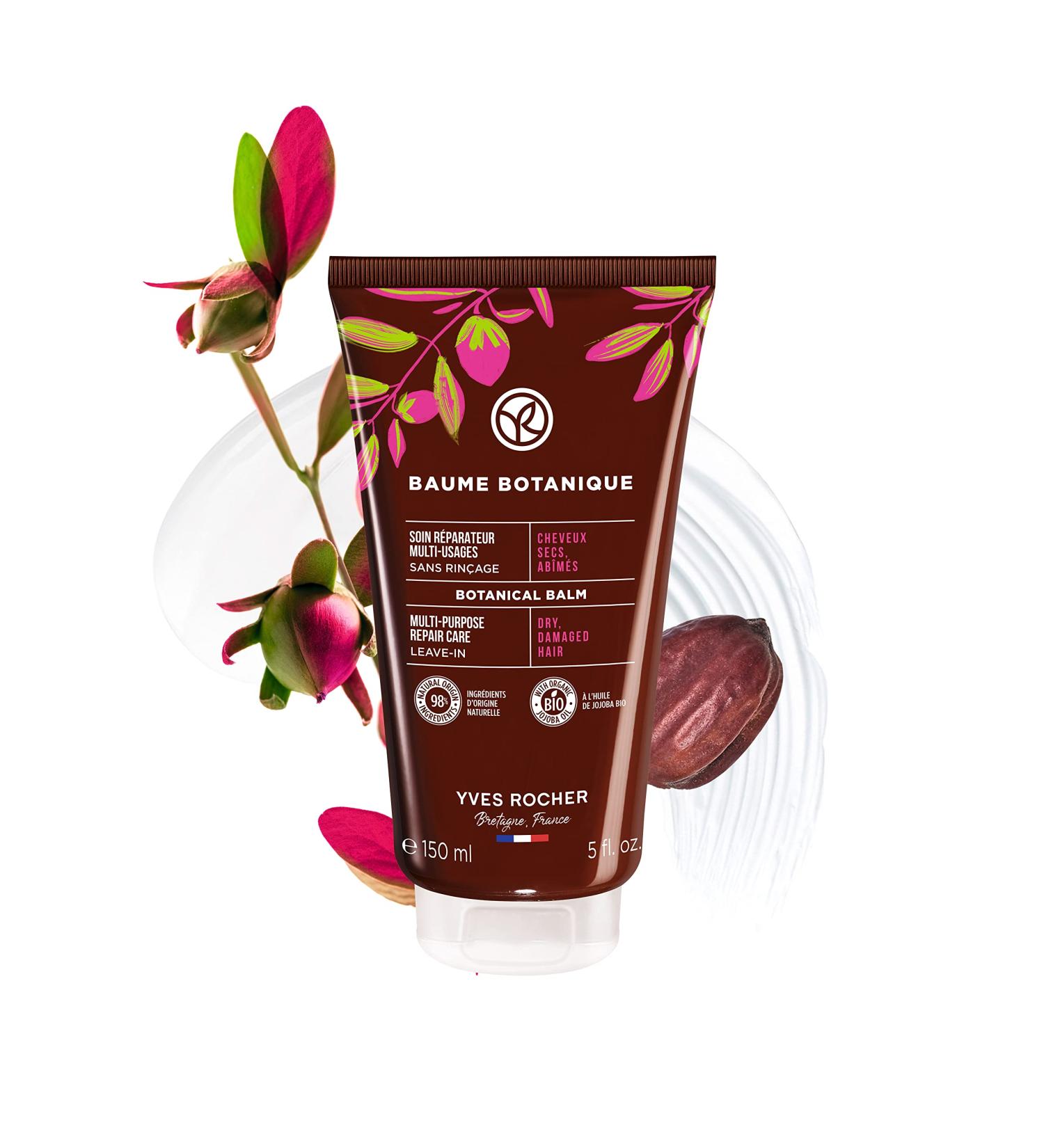  Yves Rocher Yves Rocher - Botanical Repairing Hair Balm - Dry and Damaged Hair - Regenerates and Repairs Hair - Organic Jojoba Oil - 150 ml - Buy Online on GoSupps.com