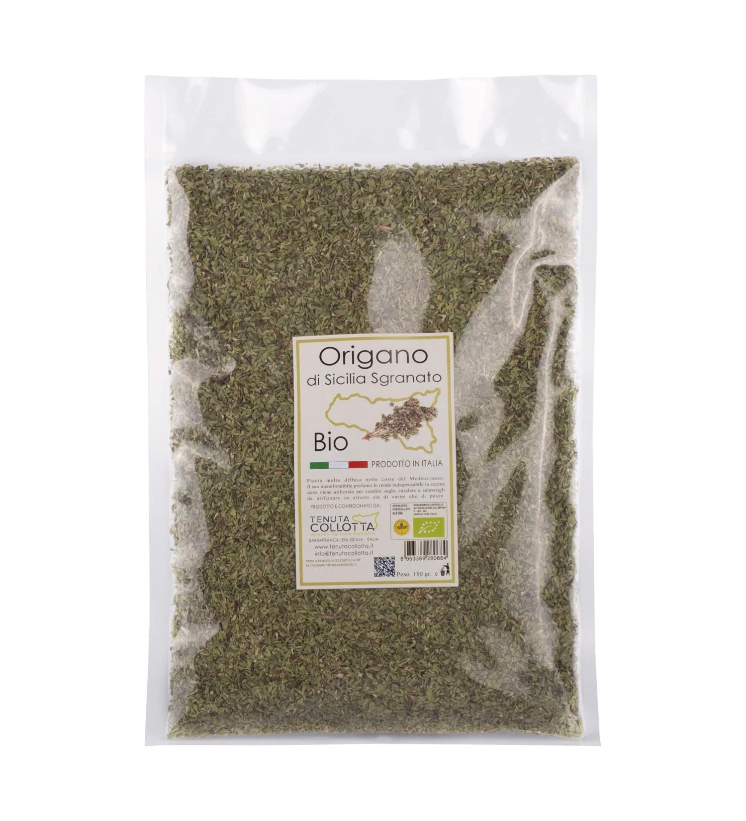 Buy Tenuta Collotta Organic Dried Oregano 150g - Authentic 100% Italian Spice from Sicily - International Shipping Available - Buy Online on GoSupps.com