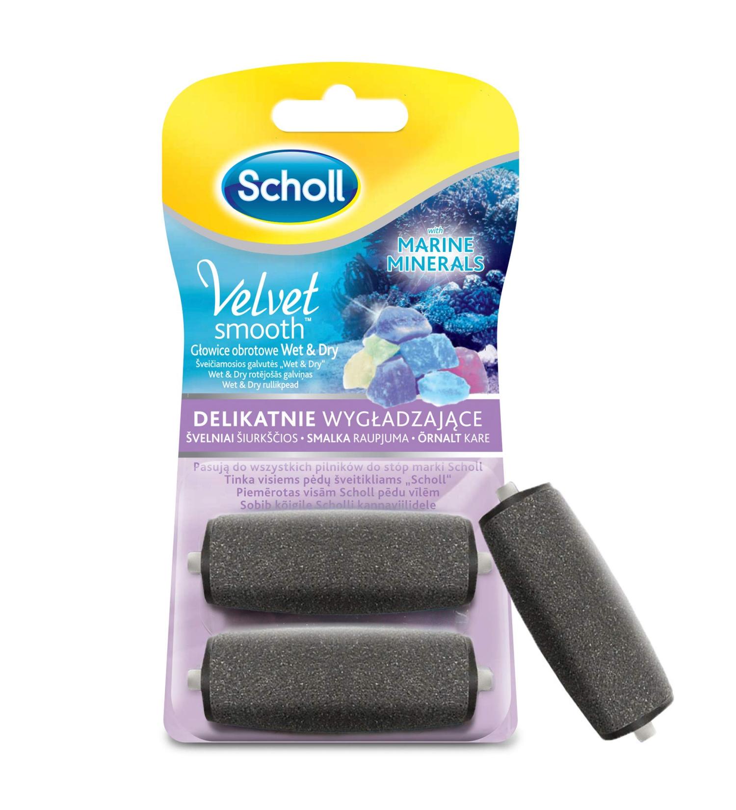 Scholl Velvet Smooth Refill Wet&Dry - Extra Strong with Diamond Particles for Ultimate Foot Care | International Shipping Available - Buy Online on GoSupps.com