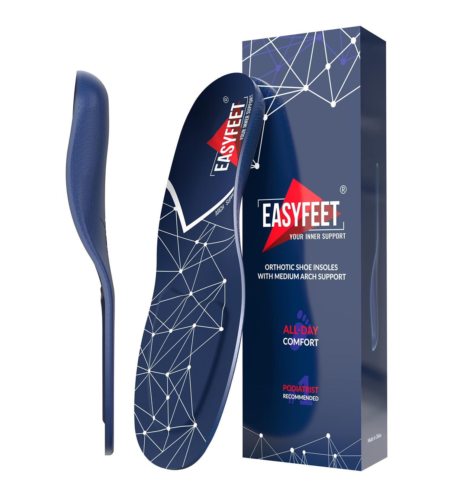 Buy 2024 Orthotic Work Boot Insoles | Anti-Fatigue Arch Support for Men & Women | Relief for Plantar Fasciitis & Flat Feet - Size M (Men 9-10.5/Women 10-11.5 - Buy Online on GoSupps.com