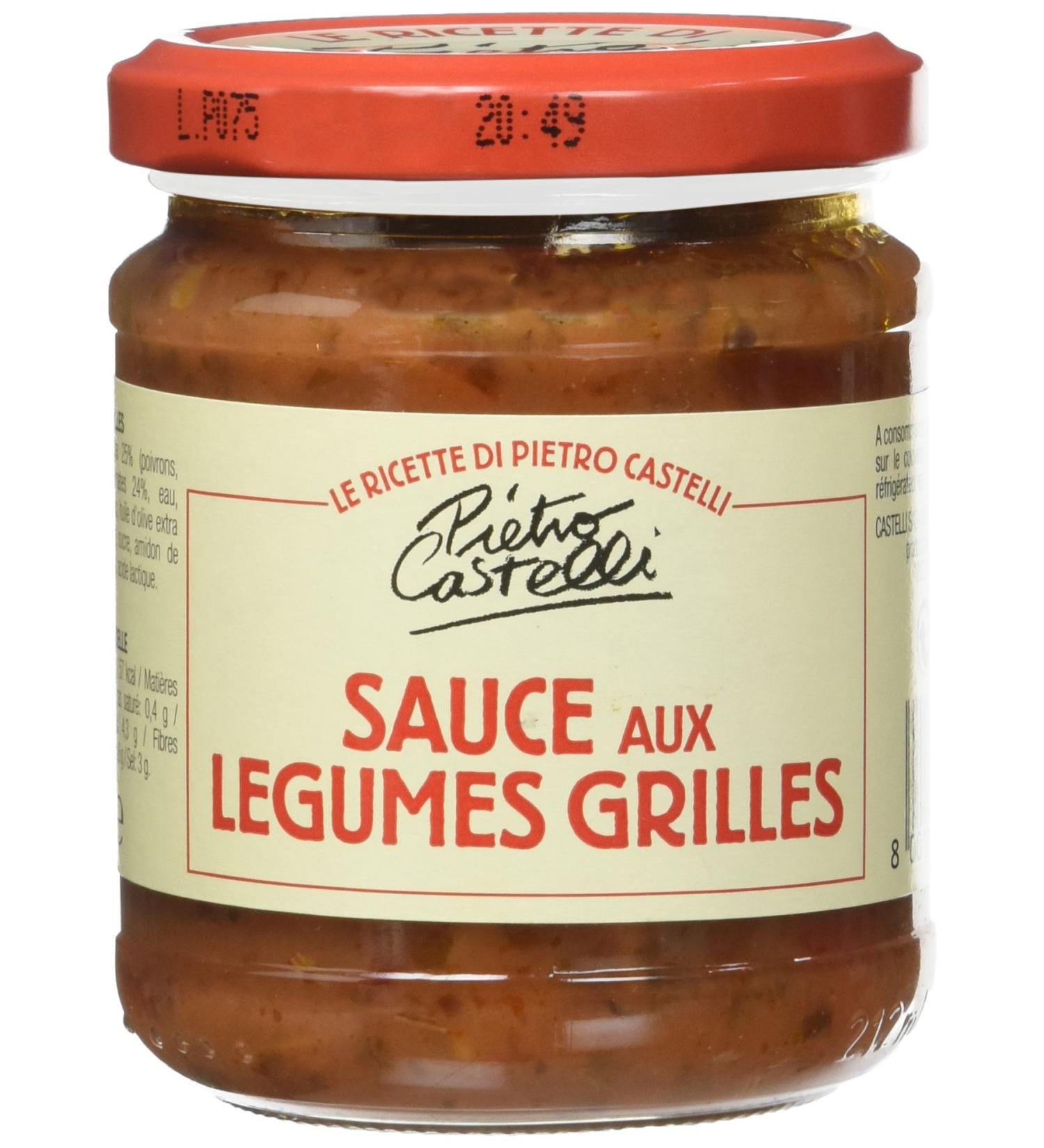 PIETRO CASTELLI Grilled Vegetable Sauces 190 g - Pack of 6 - Buy Online on GoSupps.com