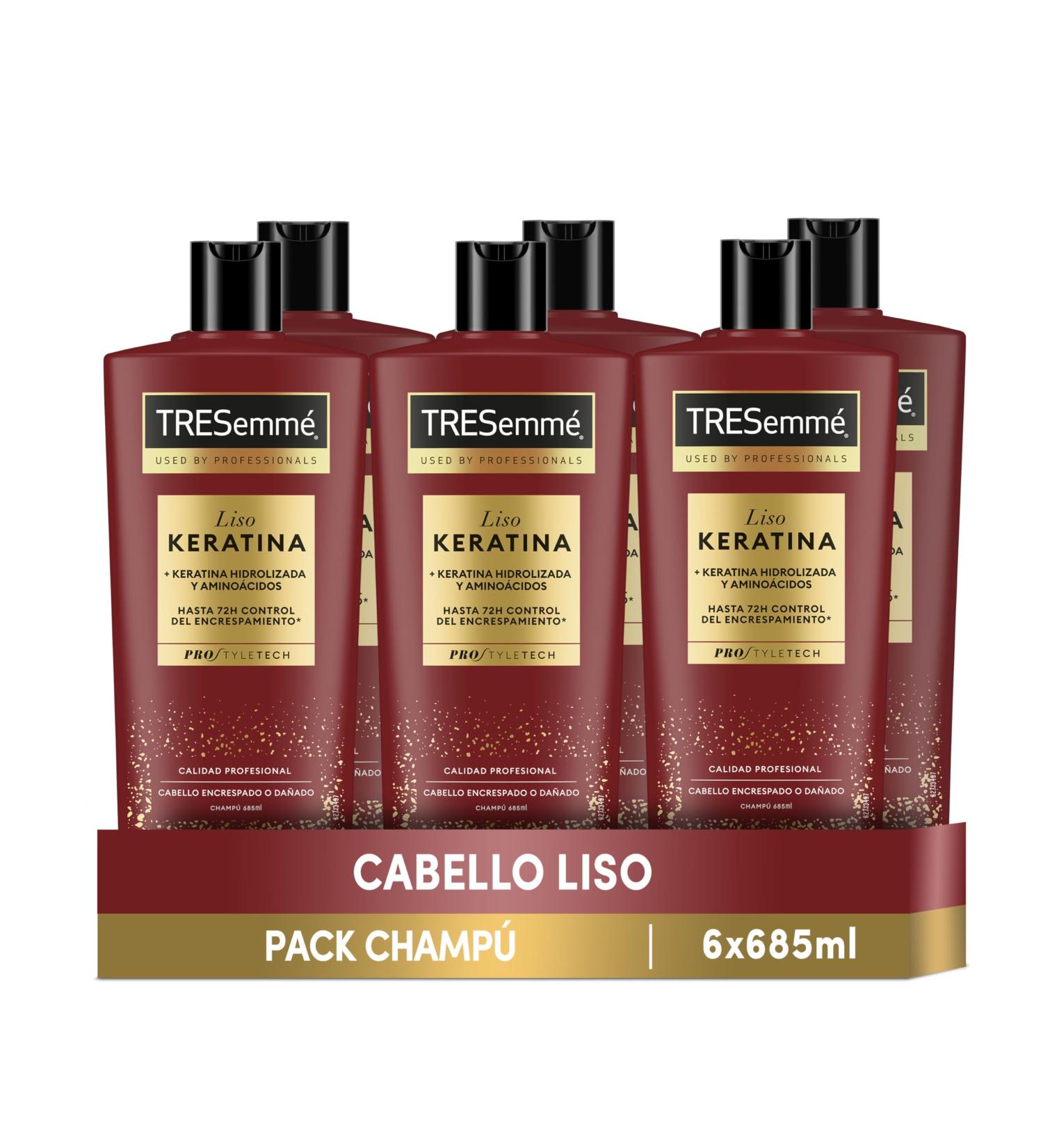 TRESemm TRESemm Set of 6 Keratin Smoothing Shampoos for Frizzy or Damaged Hair with Marula Oil and Keratin - Set of 6 x 685 - Buy Online on GoSupps.com