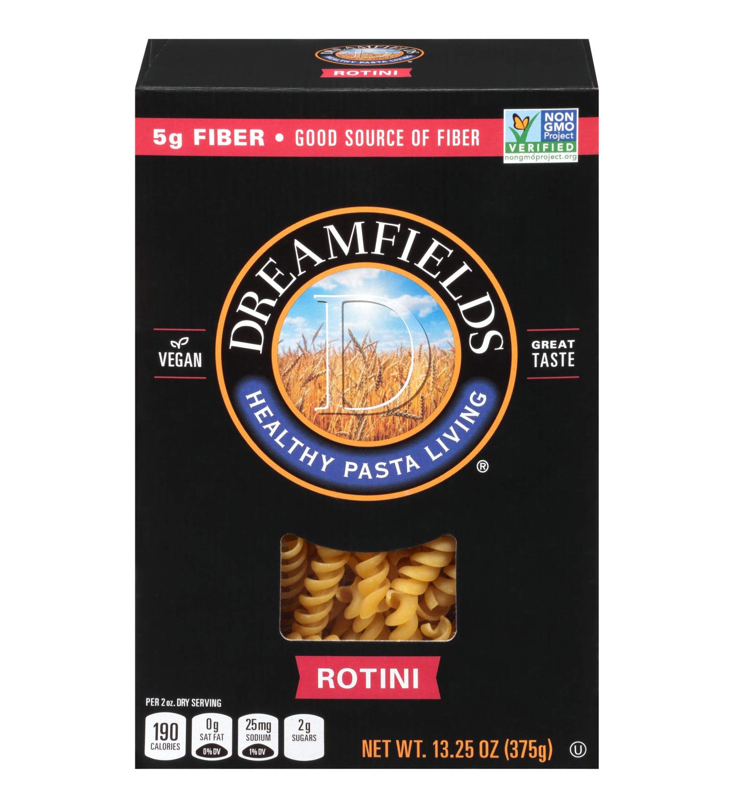 Dreamfields Healthy Pasta Living Rotini 13.25oz (Pack of 6) - Low Carb, High Fiber Pasta Option - Buy Online on GoSupps.com