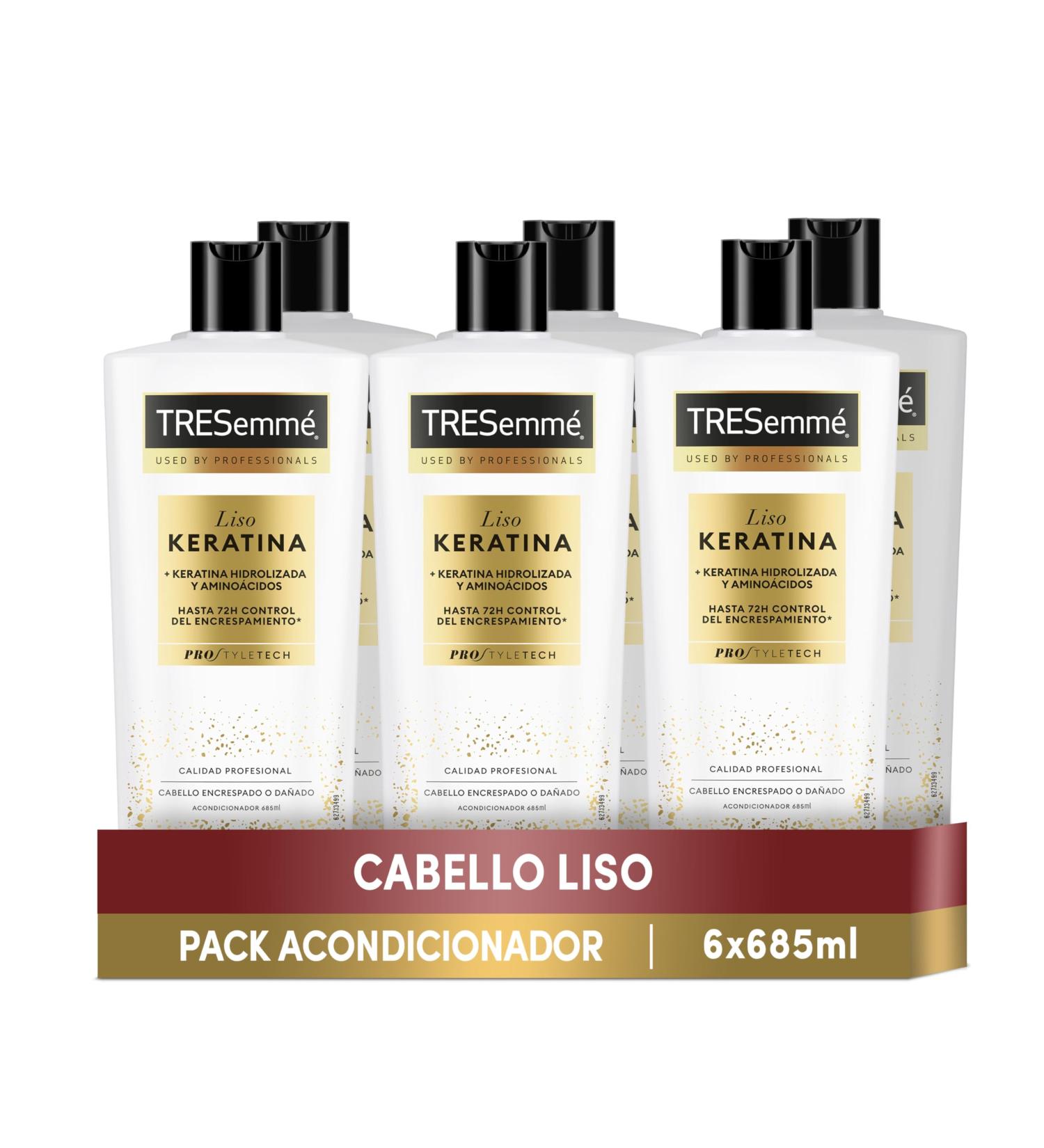  TRESemm TRESemm Keratin Smoothing Conditioner for frizzy or damaged hair with marula oil and keratin - Pack of 6 x 685 ml - Buy Online on GoSupps.com