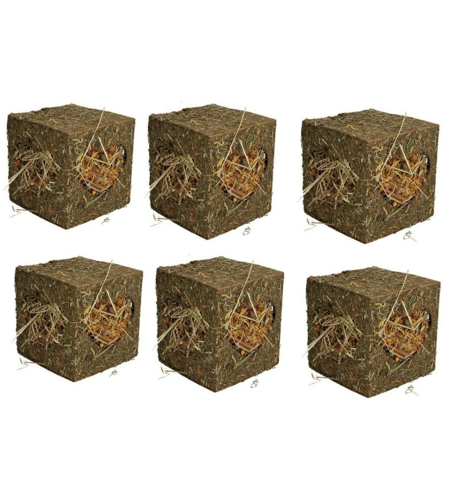 6 Pack ROSEWOOD SMALL ANIMALS GUINEA PIGS RABBITS MEDIUM HAY CUBE TREAT TOY BOREDOM BREAKER - Buy Online on GoSupps.com