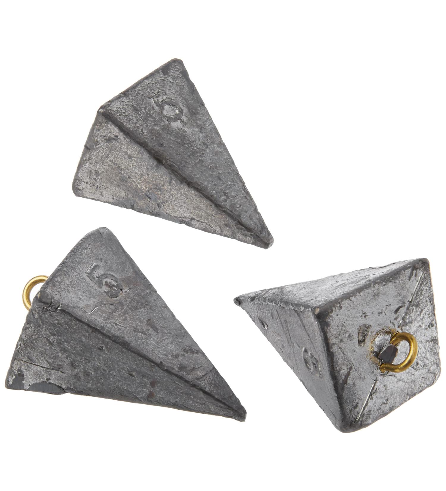 Bulk Pack of 3 - 5oz Pyramid Fishing Sinkers by Bullet Weights - Buy Online on GoSupps.com