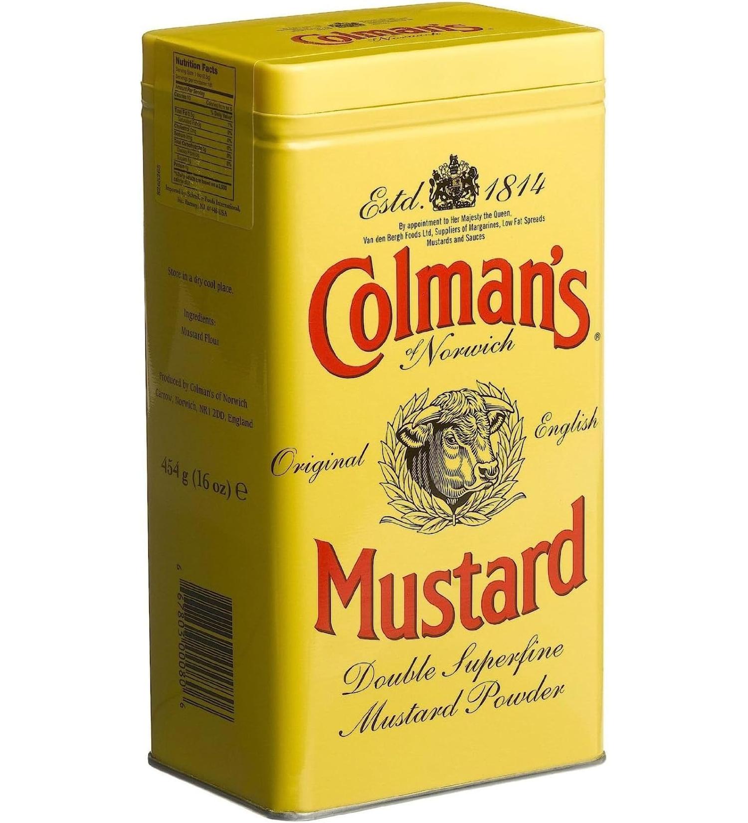 Colman's Original English Mustard Powder 454 g Colmans Mustard Powder Large.