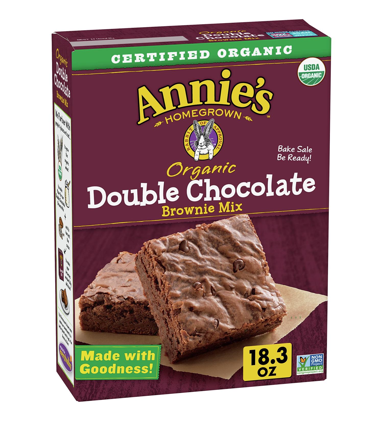 Annie's Organic Double Chocolate Brownie Mix - 18.3 oz (Pack of 8) | Deliciously Rich & Gluten-Free - Buy Online on GoSupps.com