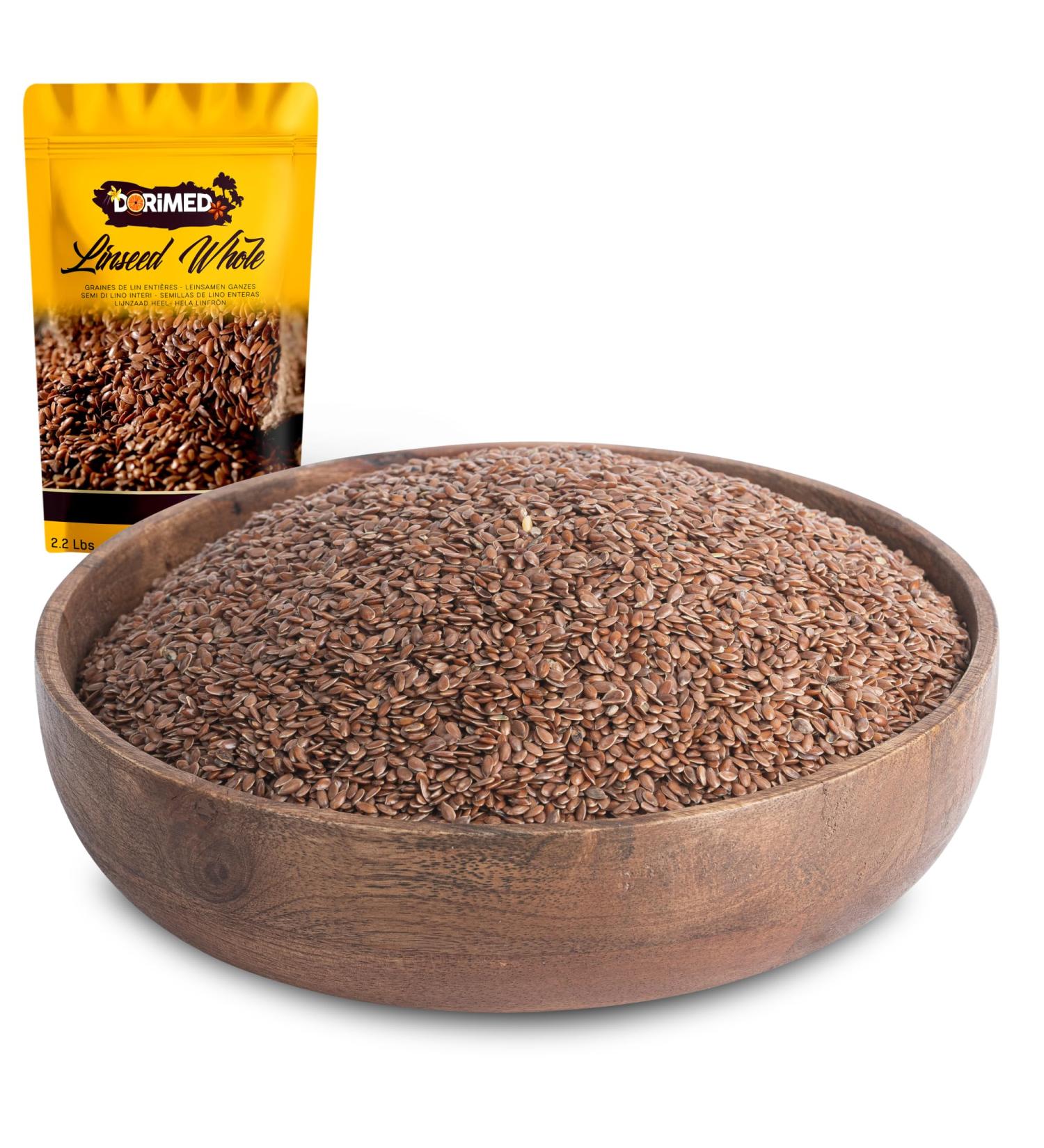 Linseed Whole Natural 2.2 Lbs - Buy Online on GoSupps.com