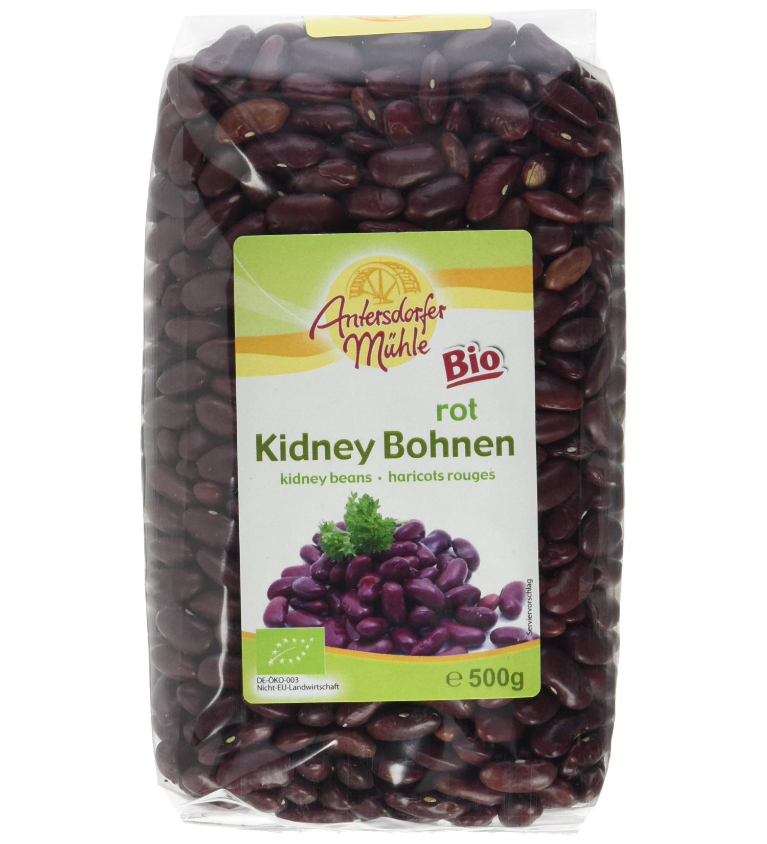 Organic Antersdorfer Muehle Kidney Beans - Pack of 6 (6 x 500g) | International Shipping Available - Buy Online on GoSupps.com
