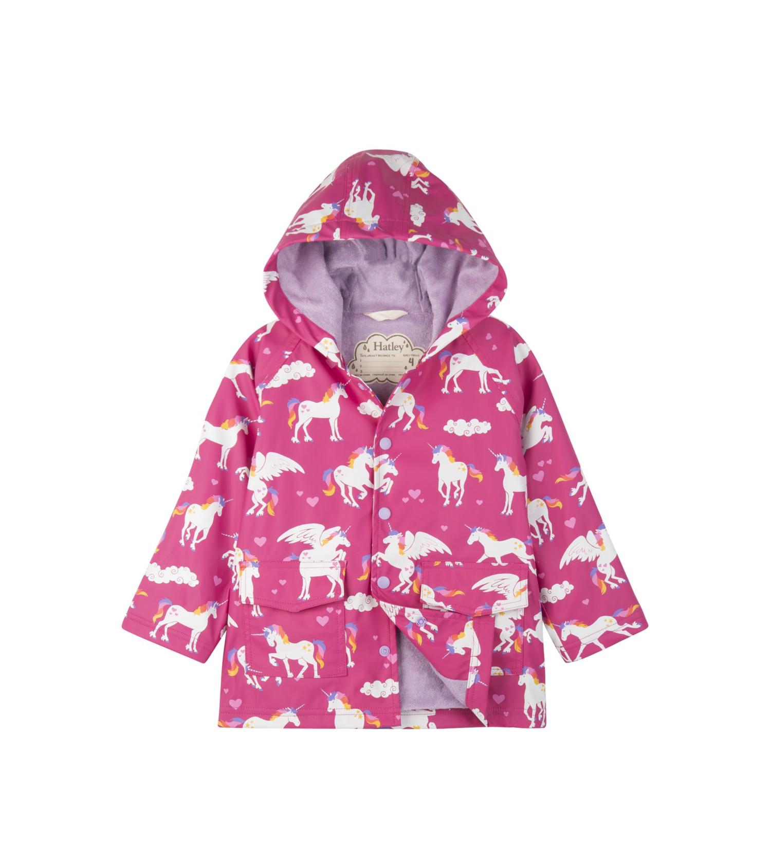Hatley Girls' Rainbow Unicorns Printed Raincoat - Size 2 Years - Buy Online on GoSupps.com
