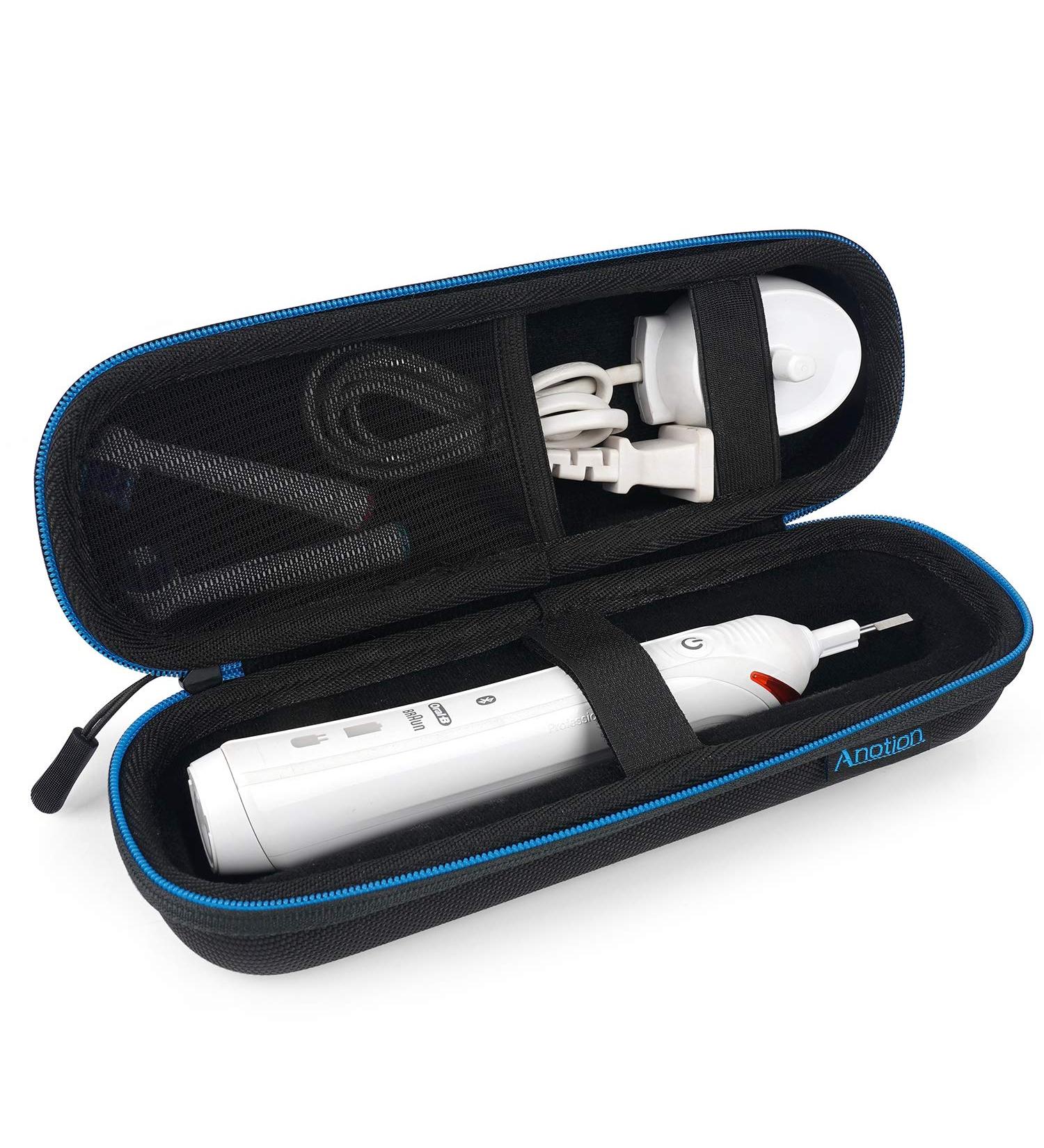 EVA Travel Case for Oral-B & Philips Electric Toothbrush - Durable Blue Travel Case for Easy Carry & Protection - Buy Online on GoSupps.com