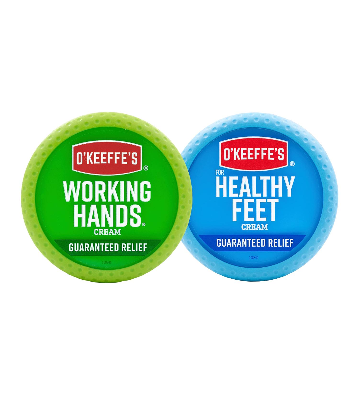 O'Keeffe's Working Hands & Healthy Feet Cream Set - 3.4oz & 3.2oz | Best Hand & Foot Care for Dry Skin - International Shipping Available - Buy Online on GoSupps.com