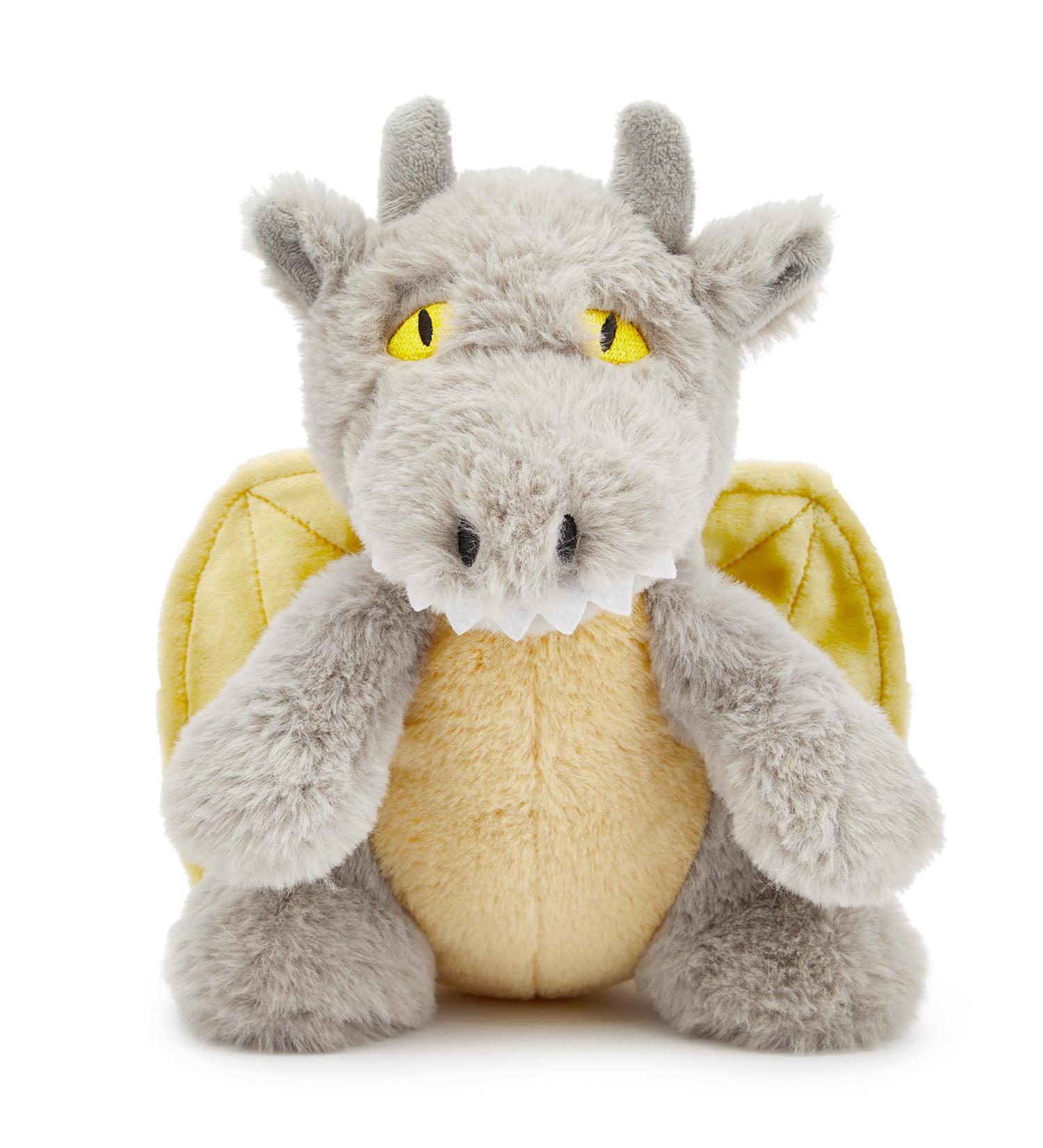 Zappi Co Ultra Soft Grey Dragon Plush Toy (21cm) - Eco-Friendly Newborn Gift - Buy Online on GoSupps.com