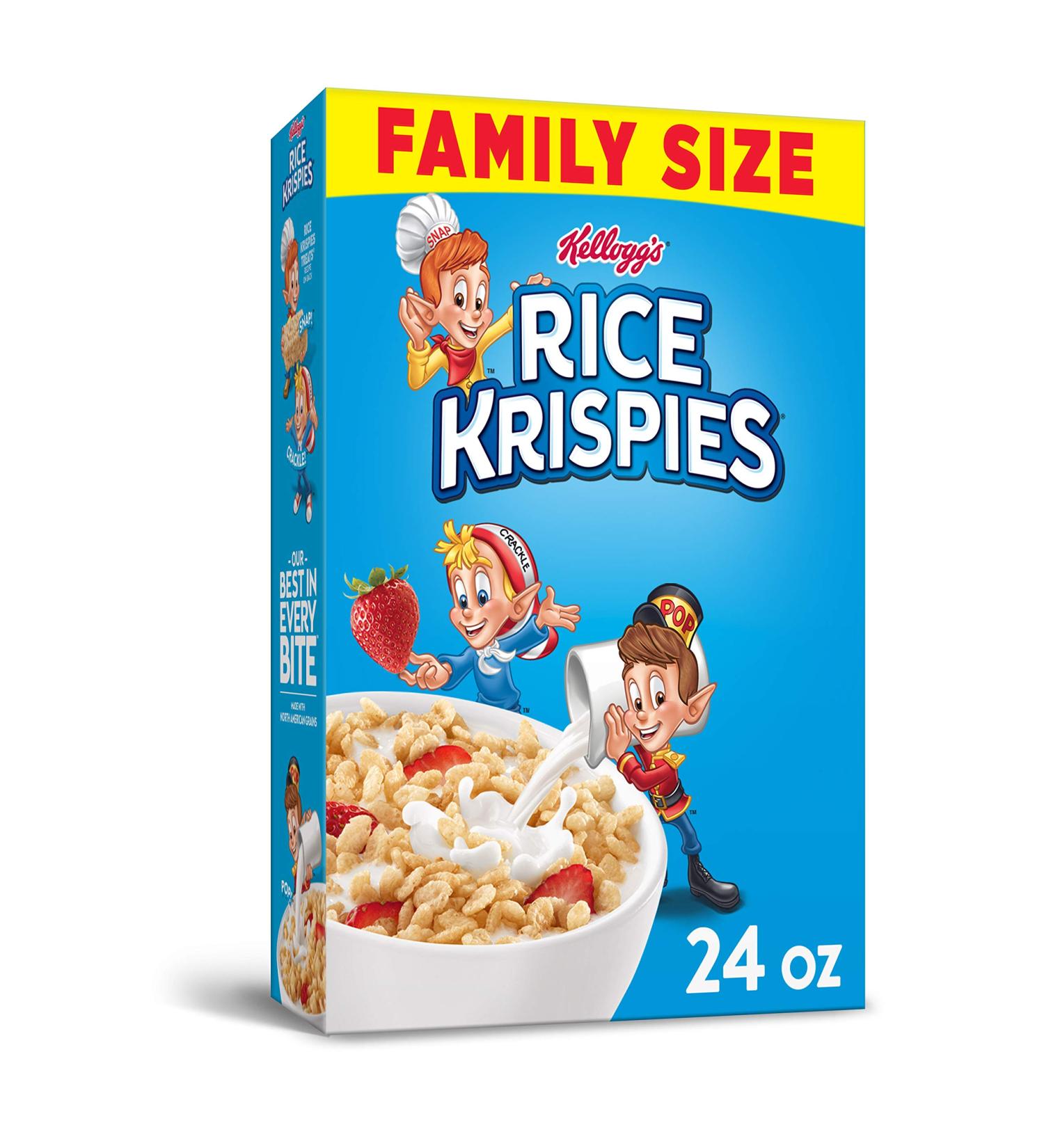 Kellogg's Rice Krispies Cereal 24 Oz - Classic Breakfast Favorite - Buy Online on GoSupps.com