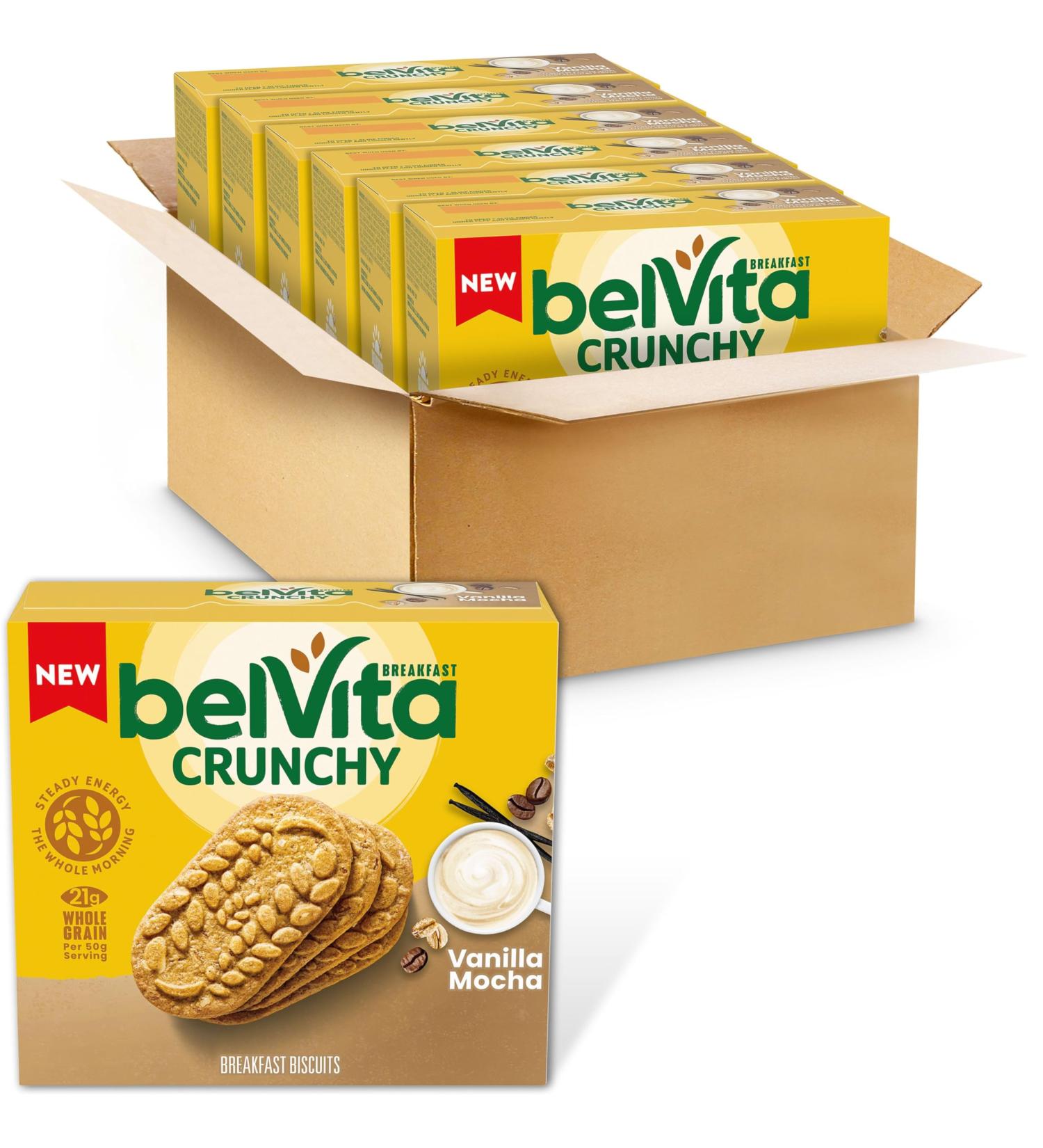 belVita Breakfast Bars Biscuits Vanilla Mocha 6 Boxes of 5 Packs (4 Biscuits Per Pack) - Buy Online on GoSupps.com