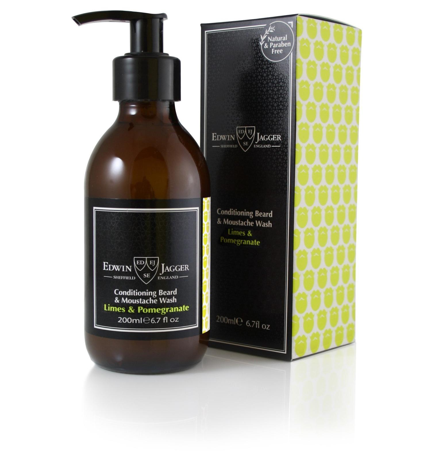 Edwin Jagger Conditioning Beard & Moustache Wash (Lime & Pomegranate) Limes