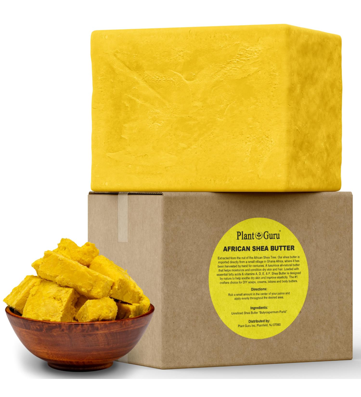 Raw African Shea Butter 10 lbs - 100% Pure Natural Unrefined Yellow Bulk Wholesale | Ideal Moisturizer for Dry Skin Hair Growth & DIY Soap Making - Buy Online on GoSupps.com