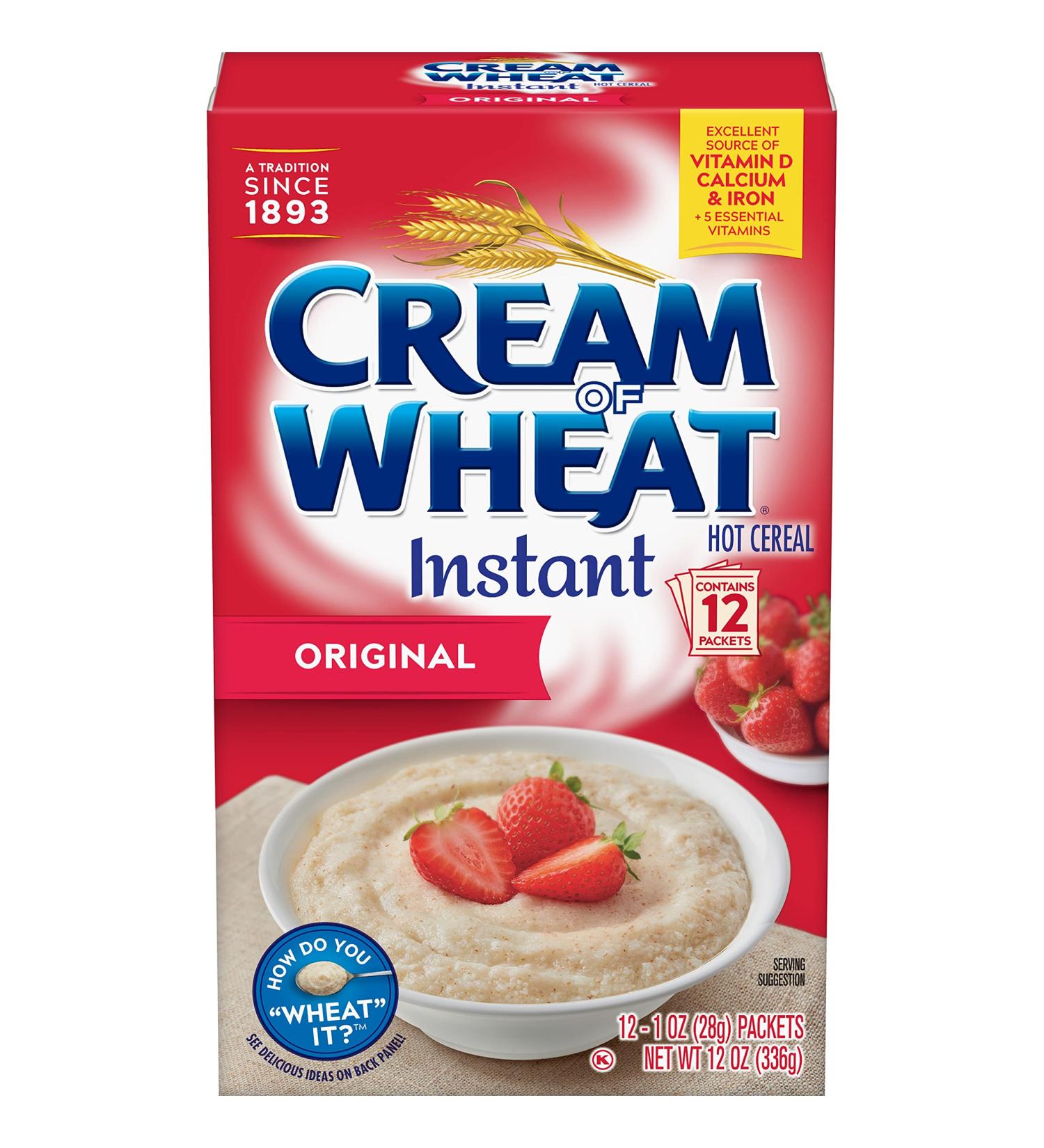 Cream of Wheat Instant Hot Cereal, Original, 1 Ounce, 12 Packets Original 12 Count (Pack of 1)