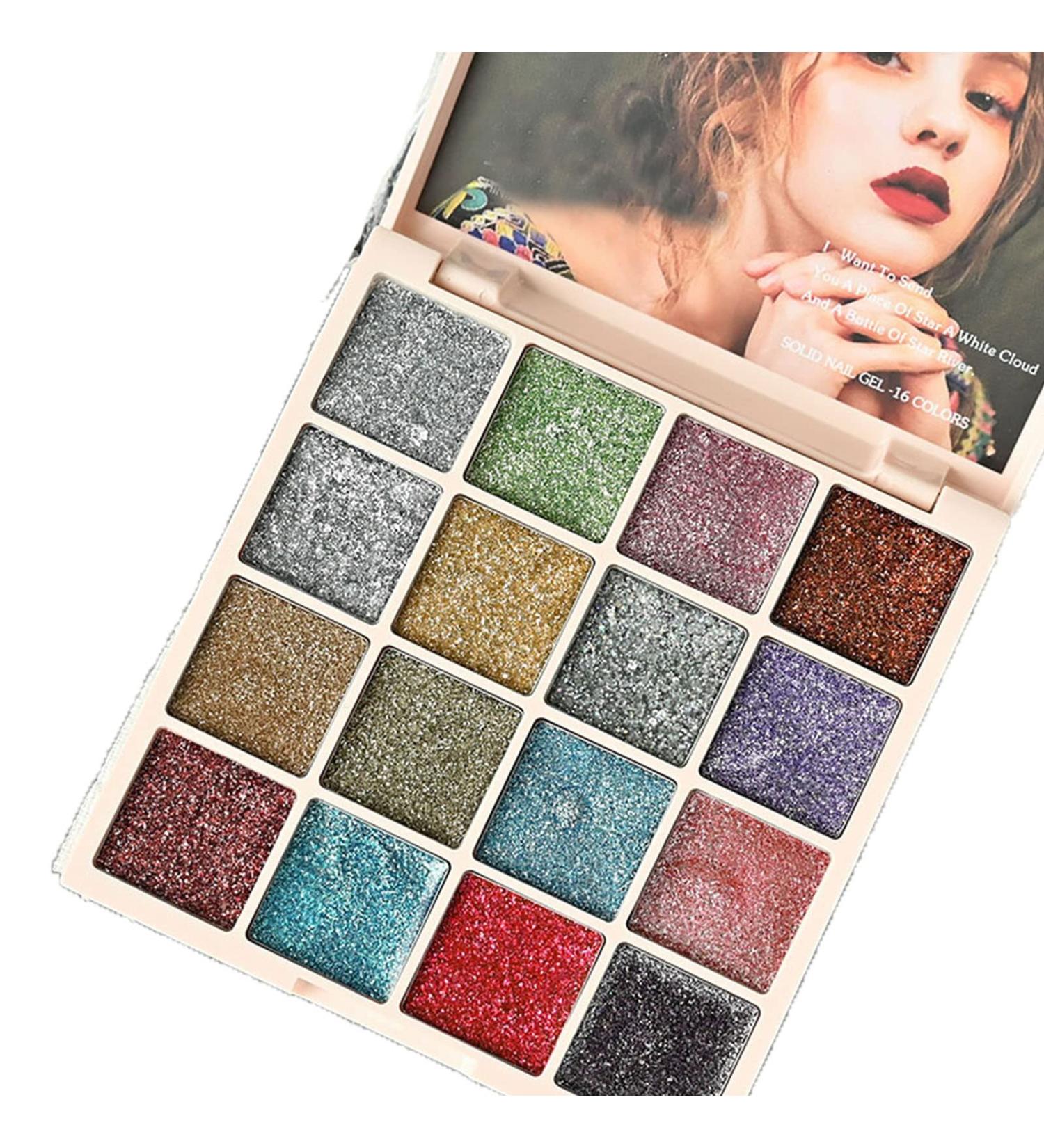 Yajun 16 Colors Solid Nail Polish Gel Palette - Summer Art Manicure Kit for At-Home Use | Semi-Permanent Pudding Cream Nail Polish - Buy Online on GoSupps.com