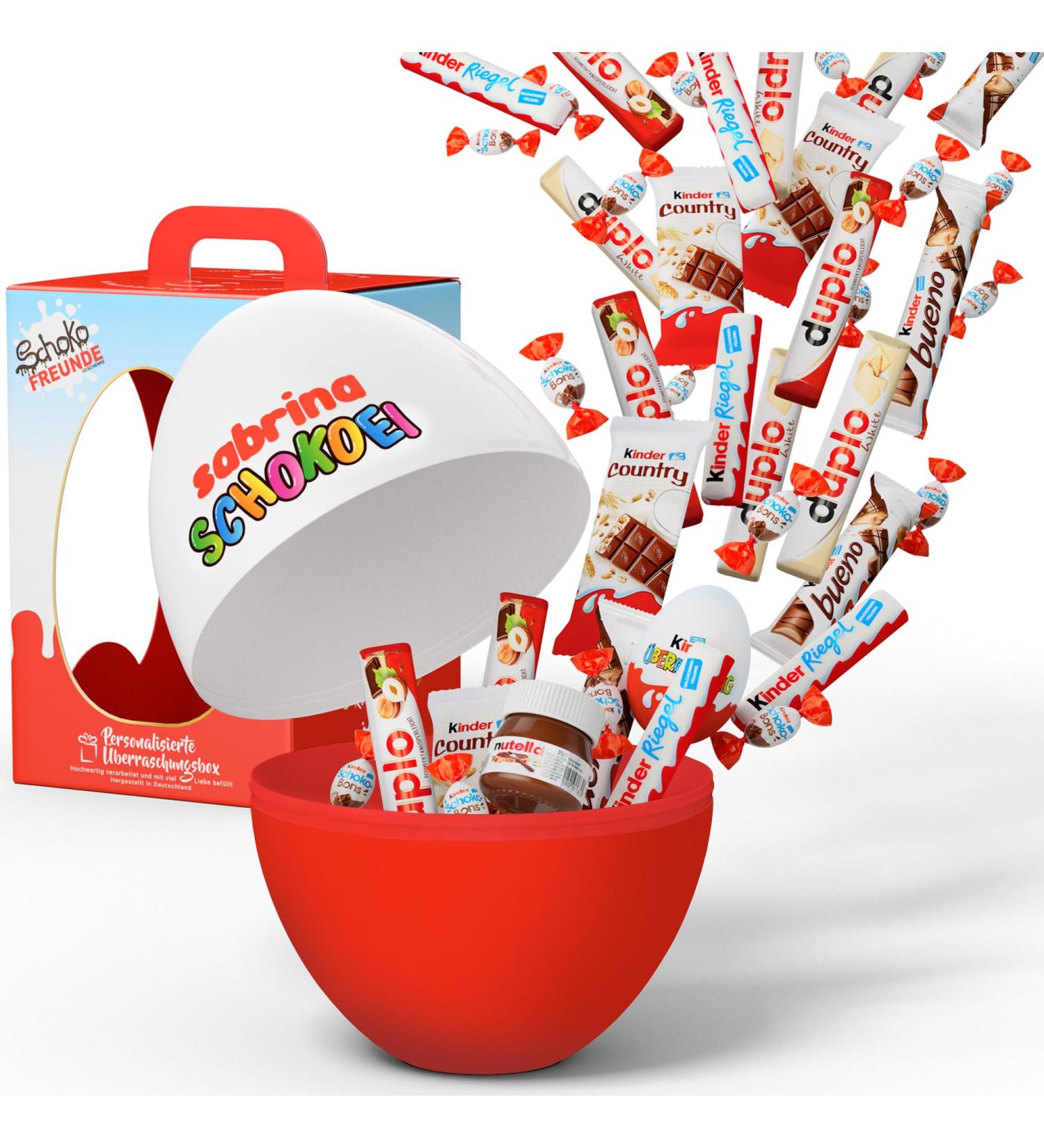 Personalized Large Chocolate Packs | Chocolate Friends Gifts - Ferrero Mix - Perfect Birthday & Easter Surprise Egg for All Ages (1 Pack) - Buy Online on GoSupps.com