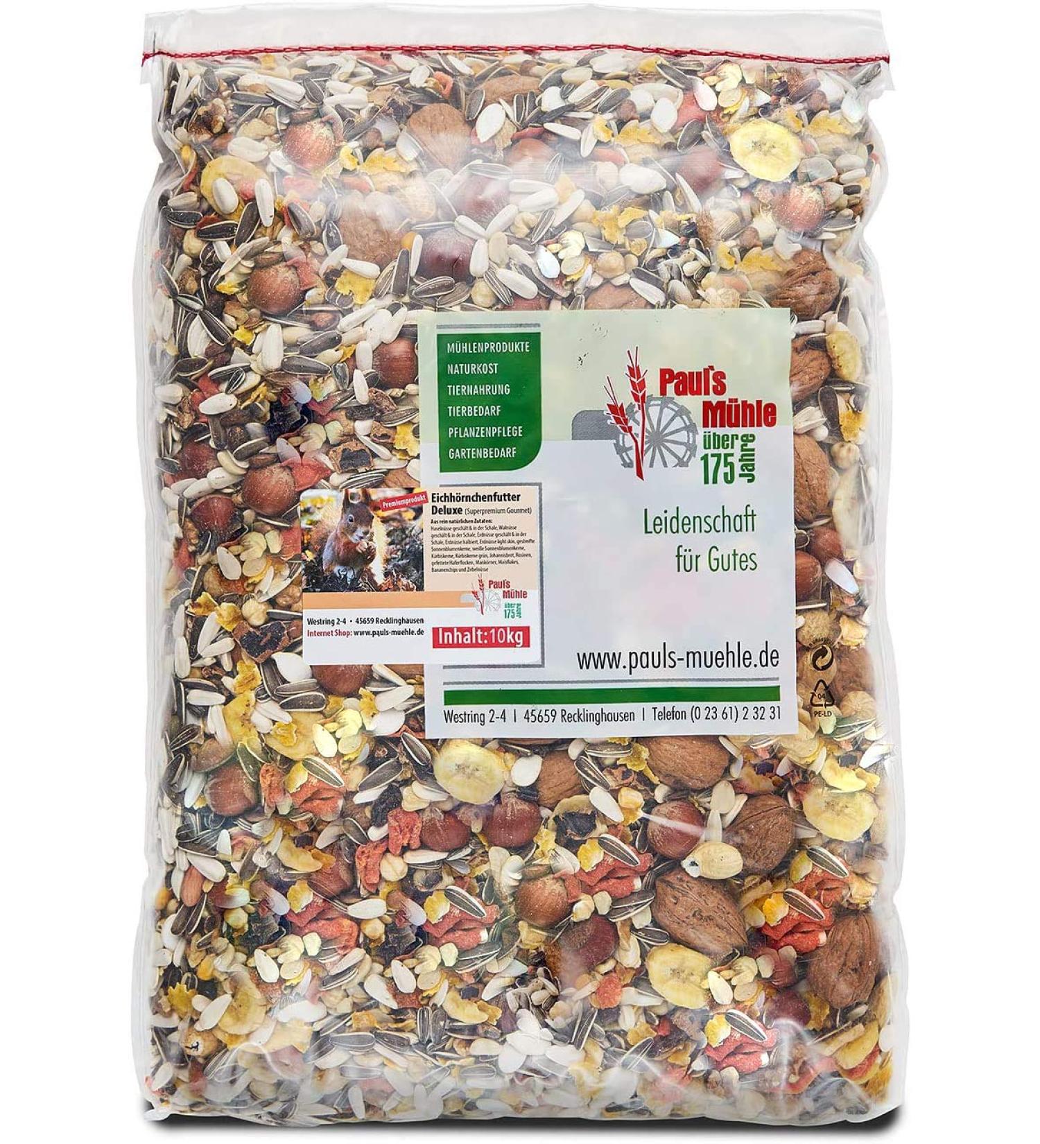 Paul's M hle Squirrel Food Gourmet 10 kg | Premium Nutritious Mix for Squirrels - Fast International Shipping - Buy Online on GoSupps.com