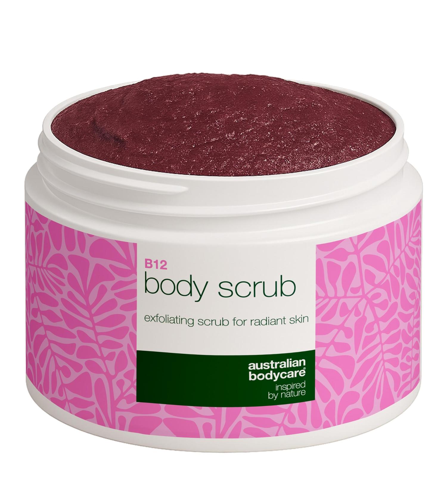 Australian Bodycare Vitamin B12 Body Scrub for Dry Dull Skin Gently exfoliates deeply hydrates and renews skin with Vitamin B12 and Apricot Kernel Powder - Buy Online on GoSupps.com