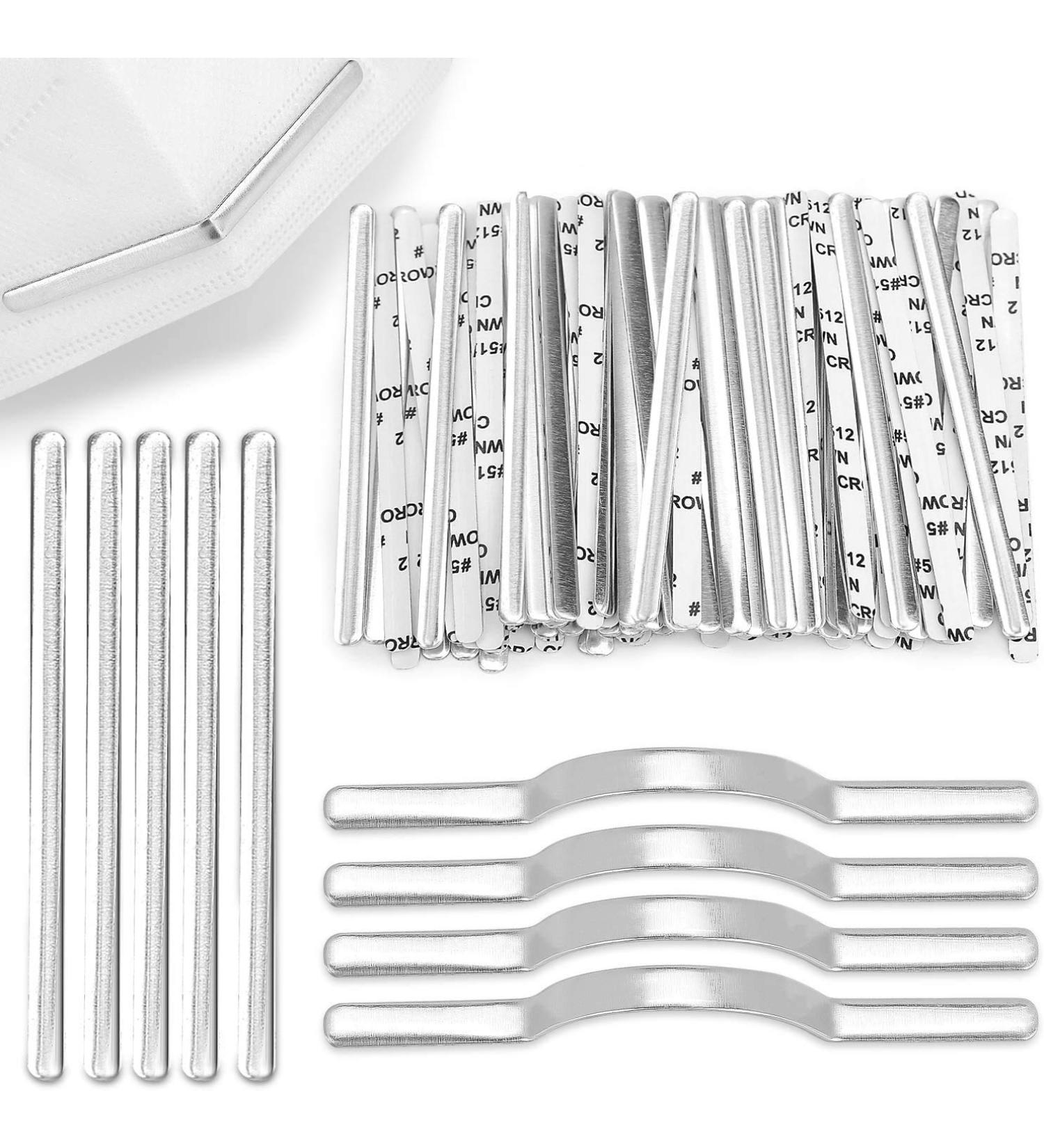 JOERIC 500pc Nose Bridge Strips JOERIC Adjustable Aluminum Metal Nose Clips Wire for DIY Face Mask Making Accessories for Sewing Crafts - Buy Online on GoSupps.com