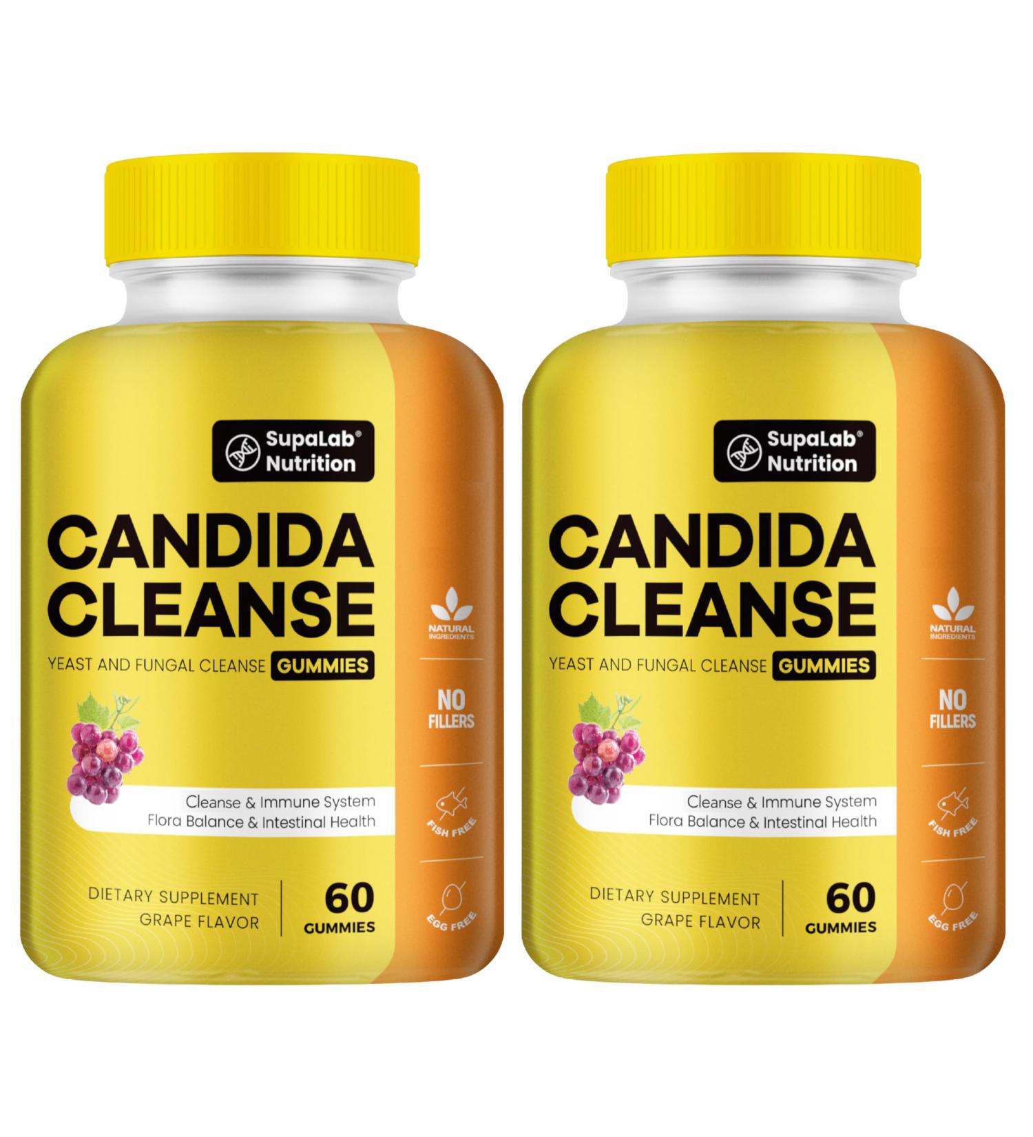 MEGNETA Candida Cleanse Gummies Full Body Cleansing with Oregano Probiotics Grape Flavor 120 Gummies - Buy Online on GoSupps.com