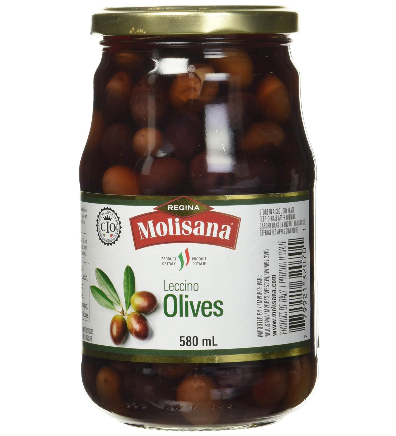 Regina Molisana Leccino Olives 580 milliliters - Buy Online on GoSupps.com