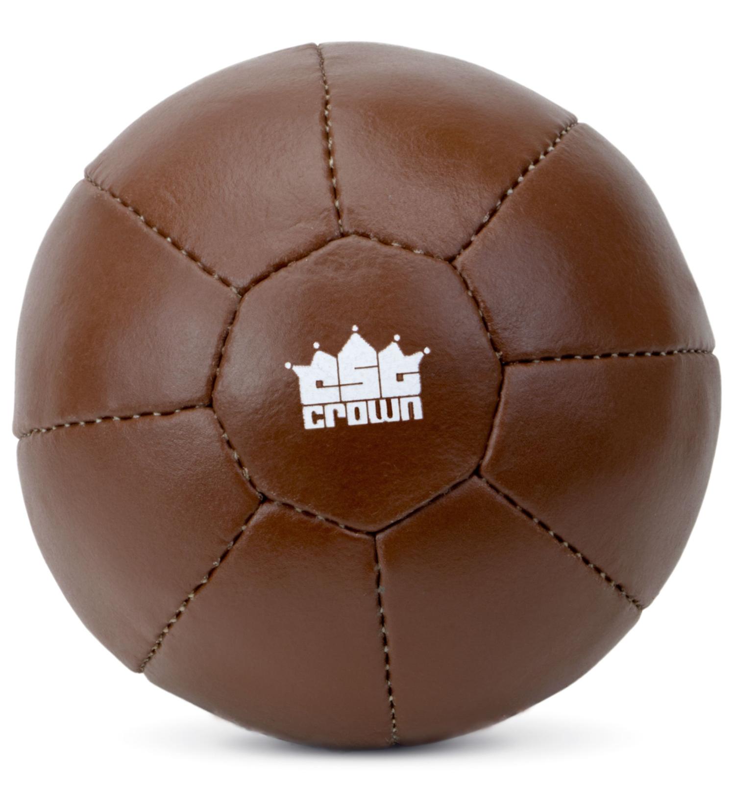 Crown Sporting Goods Vintage Soft Touch Leather Weighted Medicine Ball for Core Fitness  Resistance  Strength Training  Exercise Conditioning 4 kg (8.8 lbs) - Buy Online on GoSupps.com