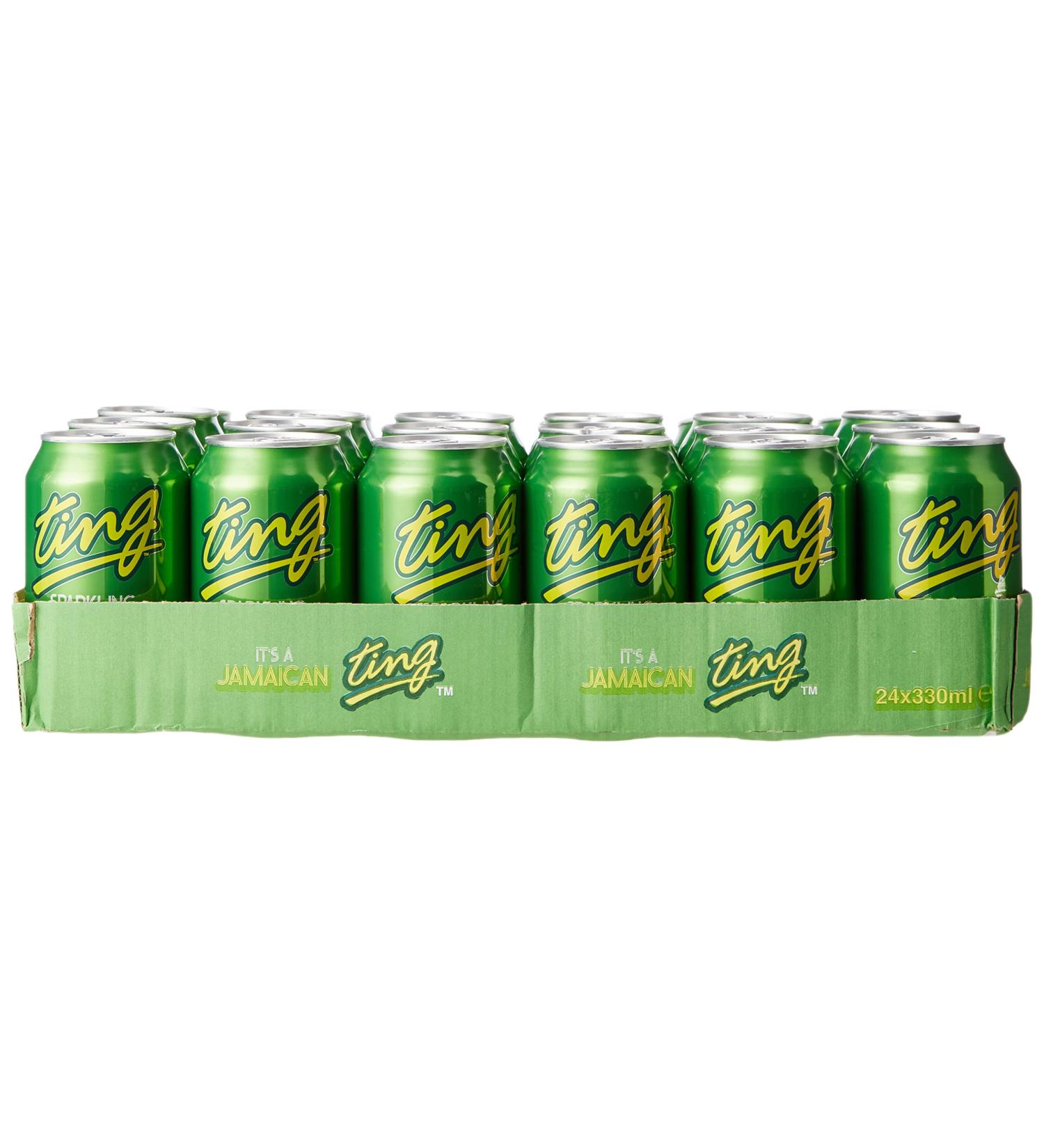 Ting Zesty Fruit Fizz Sparkling Grapefruit Drink 24 x 330ml - Refreshing Citrus Beverage for Any Occasion - Buy Online on GoSupps.com
