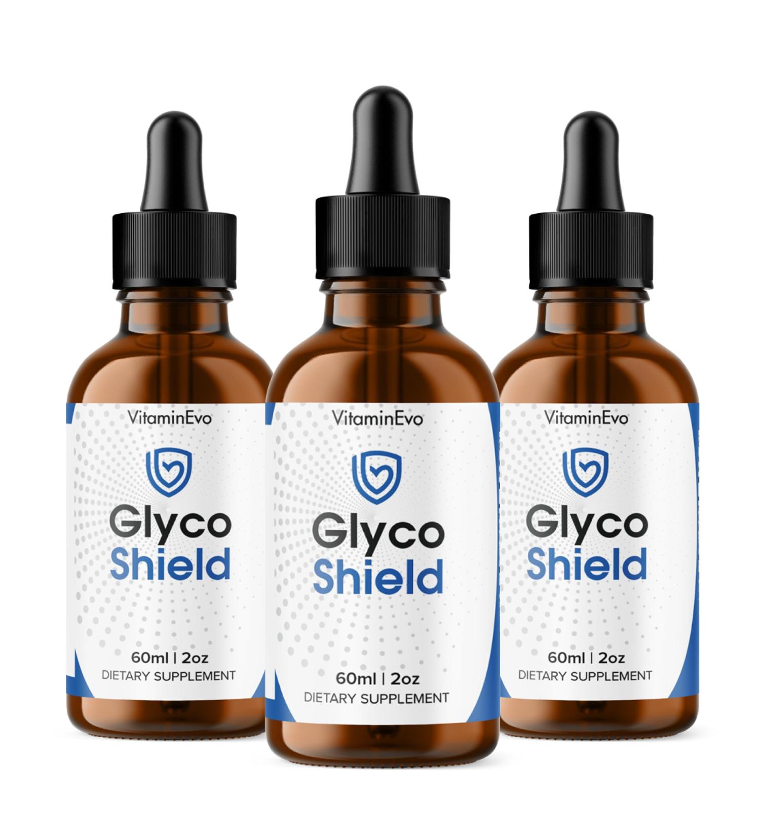 (3 Pack) Glyco Shield Drops Official GlycoShield Blood Support Liquid GlycoShield Premium Health Support GlycoShield Supplement Daily Wellness Advanced Formula Reviews 3 Month Supply 90 Servings - Buy Online on GoSupps.com