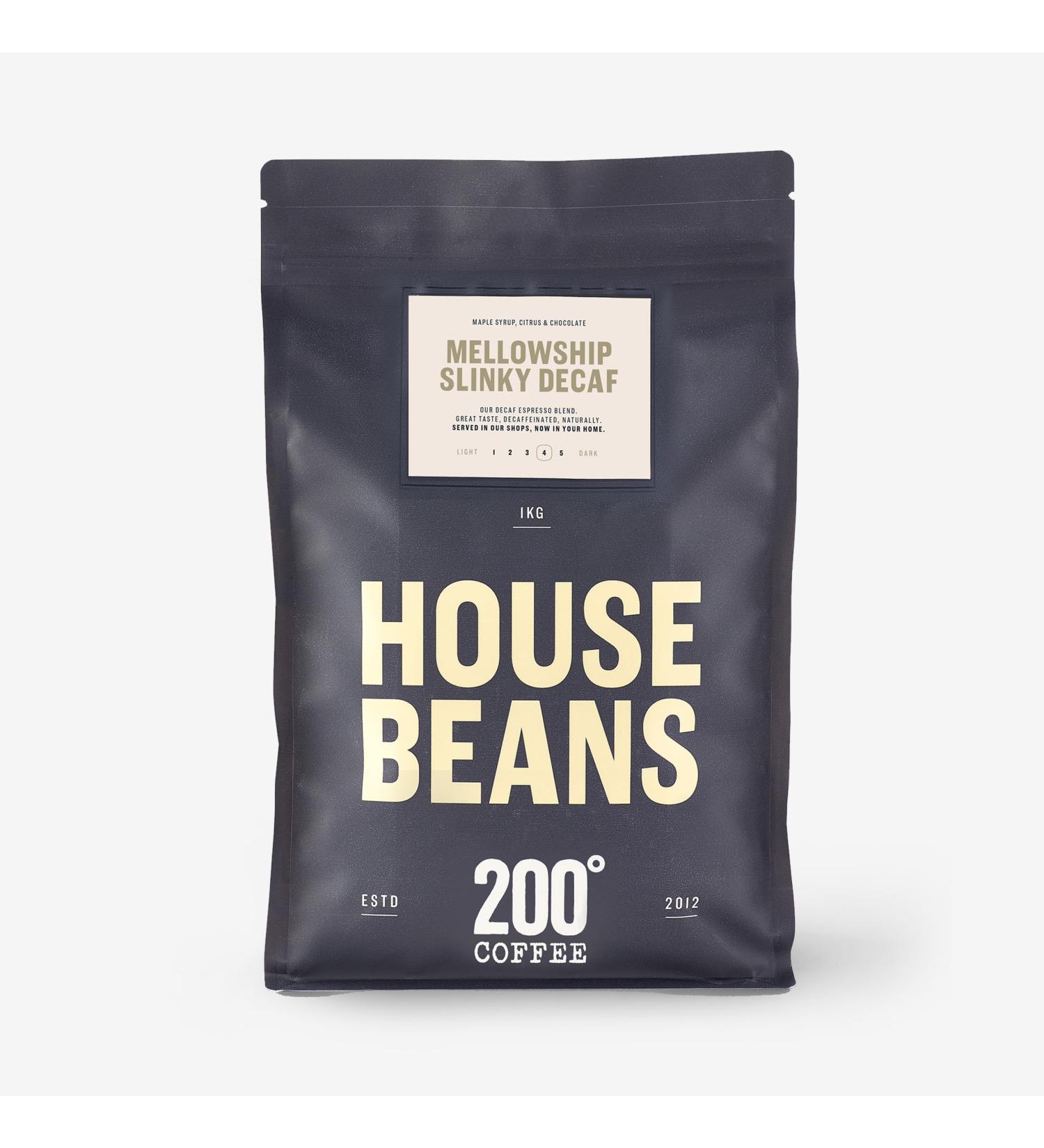 200 Degrees Mellowship Slinky Decaf Coffee 1.0 Kilograms