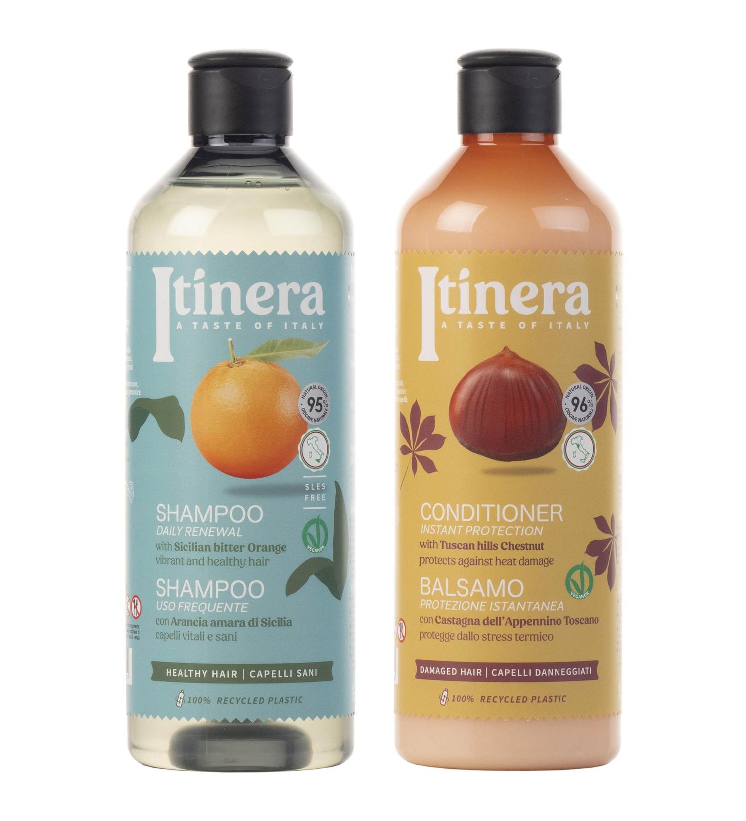  sarcia.eu ITINERA Cosmetic Kit Conditioner for Damaged Hair 2 x 370 ml - Buy Online on GoSupps.com