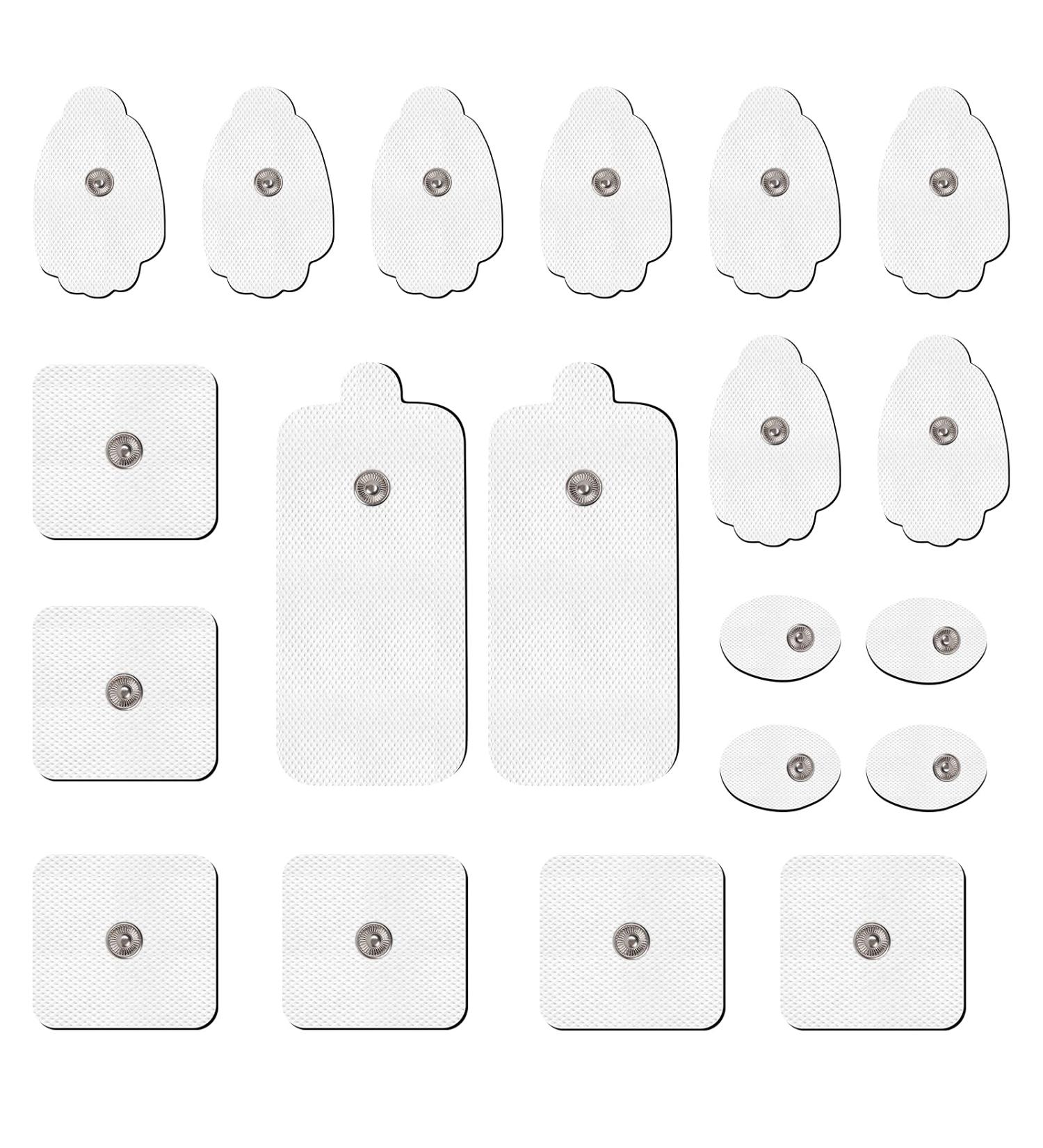 Brilnurse TENS Unit Pads Upgraded 20 Pieces Replacement Electrode Pads Snap TENS Machine Electrode Pads Self-Stick Performance and Non-Irritating Design for Electrotherapy Reuse More Than 45 Times - Buy Online on GoSupps.com
