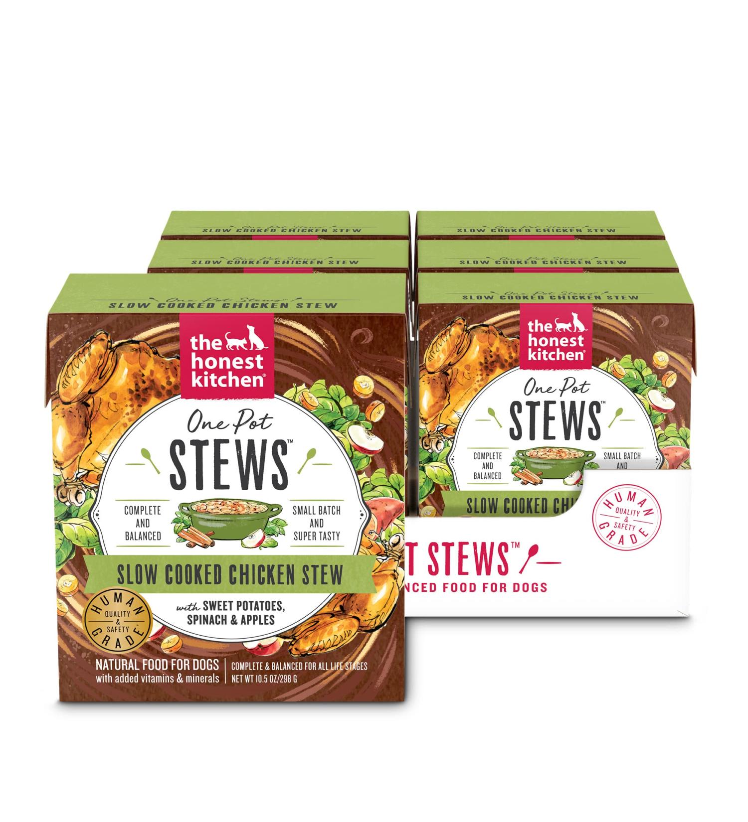 The Honest Kitchen Chicken Spinach & Apples Wet Dog Food - Human Grade One Pot Stews - Buy Online on GoSupps.com