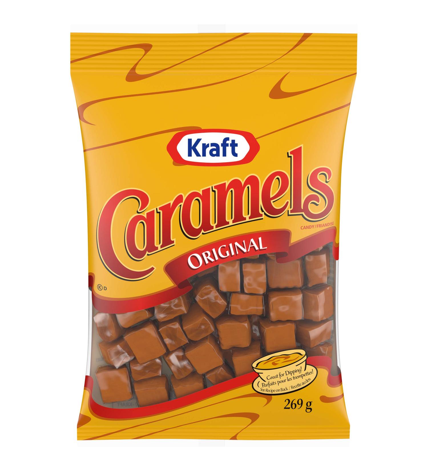 Kraft Caramels Individually Wrapped Candy 269 gr Bag - Buy Online on GoSupps.com