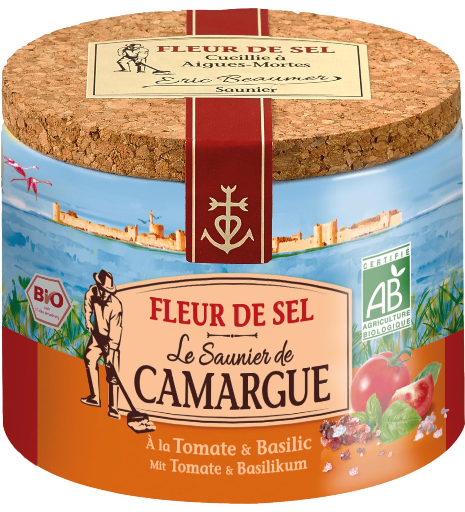  Le Saunier De Camargue Le Saunier de Camargue Organic Tomato/Basil Salt Flower Box 125g - Pack of 3 - Buy Online on GoSupps.com