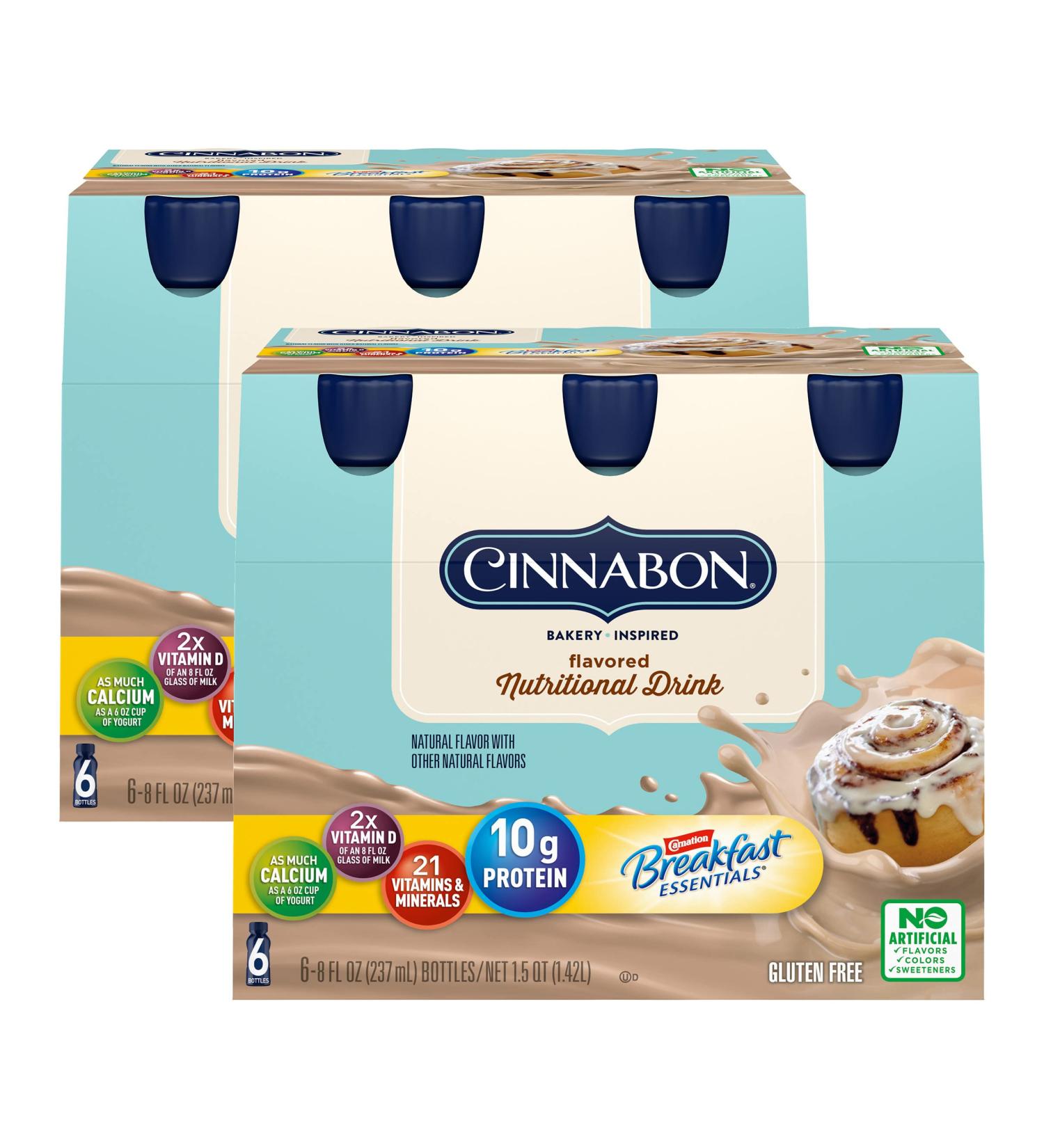 Carnation Breakfast Essentials Cinnabon Nutritional Drink - Delicious and Nutritious - Buy Online on GoSupps.com