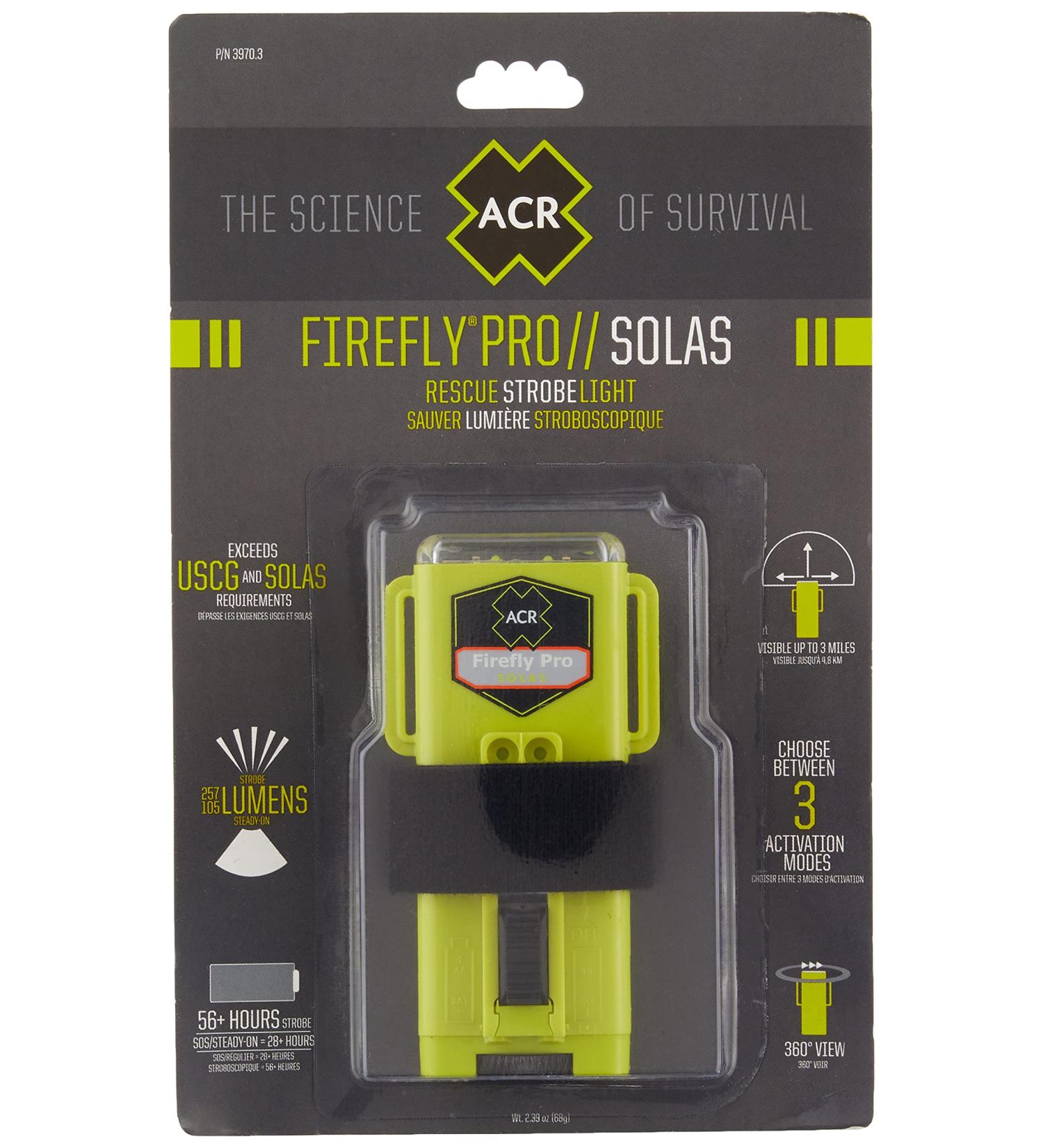 ACR 3970.3 Firefly PRO Solas Manually Operated Rescue Strobe Light  Carded - Buy Online on GoSupps.com