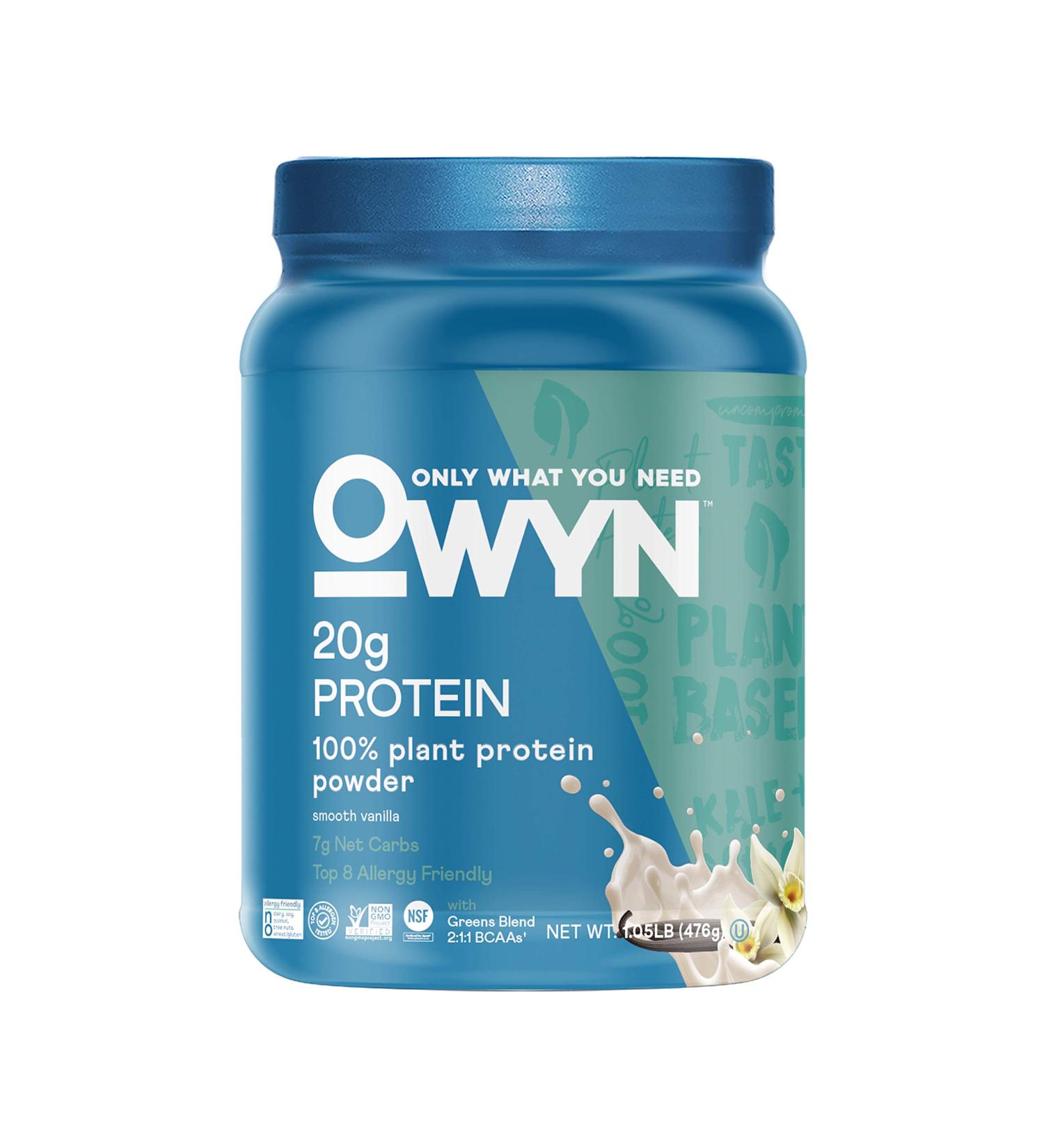 OWYN Plant-Based Protein Powder - Smooth Vanilla, 1.05 lbs | Vegan & Clean Nutrition - Buy Online on GoSupps.com