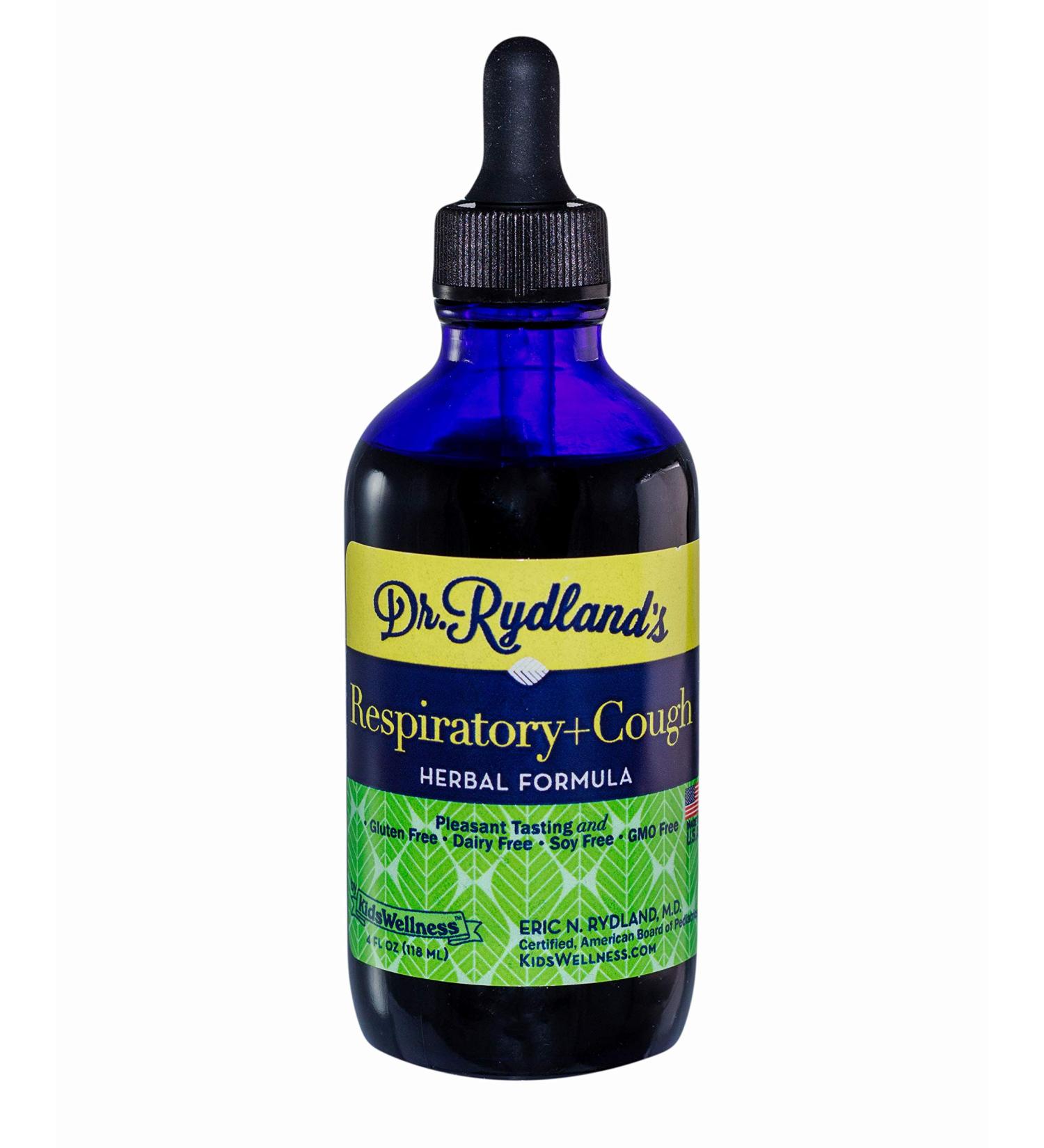 Dr. Rydland's Herbal Supplement for Respiratory & Cough Relief | Created by KidsWellness | 4oz Bottle - Buy Online on GoSupps.com