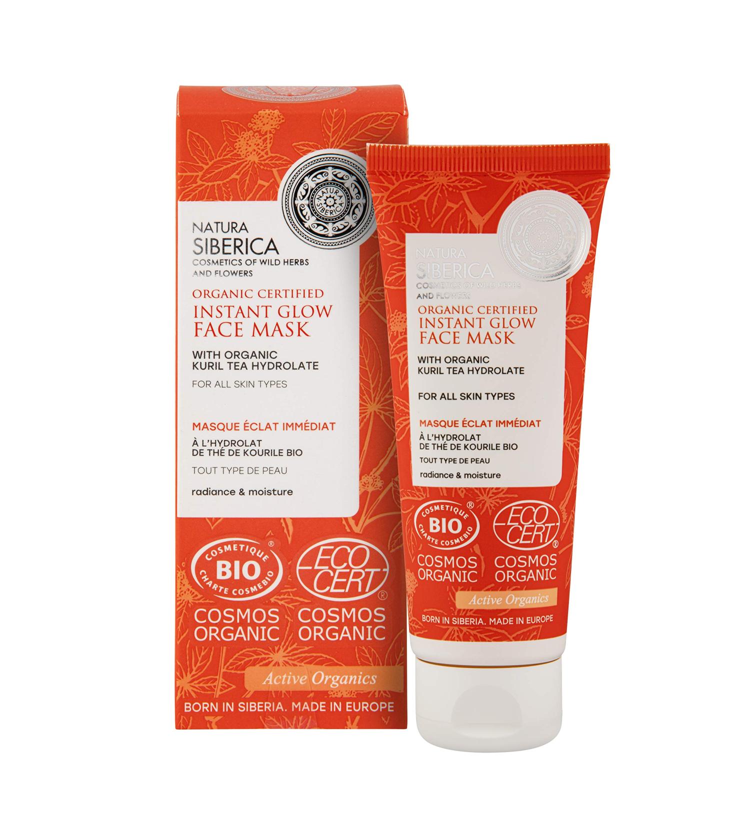 Natura Siberica Organic Certified All Skin Types Instant Glow Face Mask - Buy Online on GoSupps.com