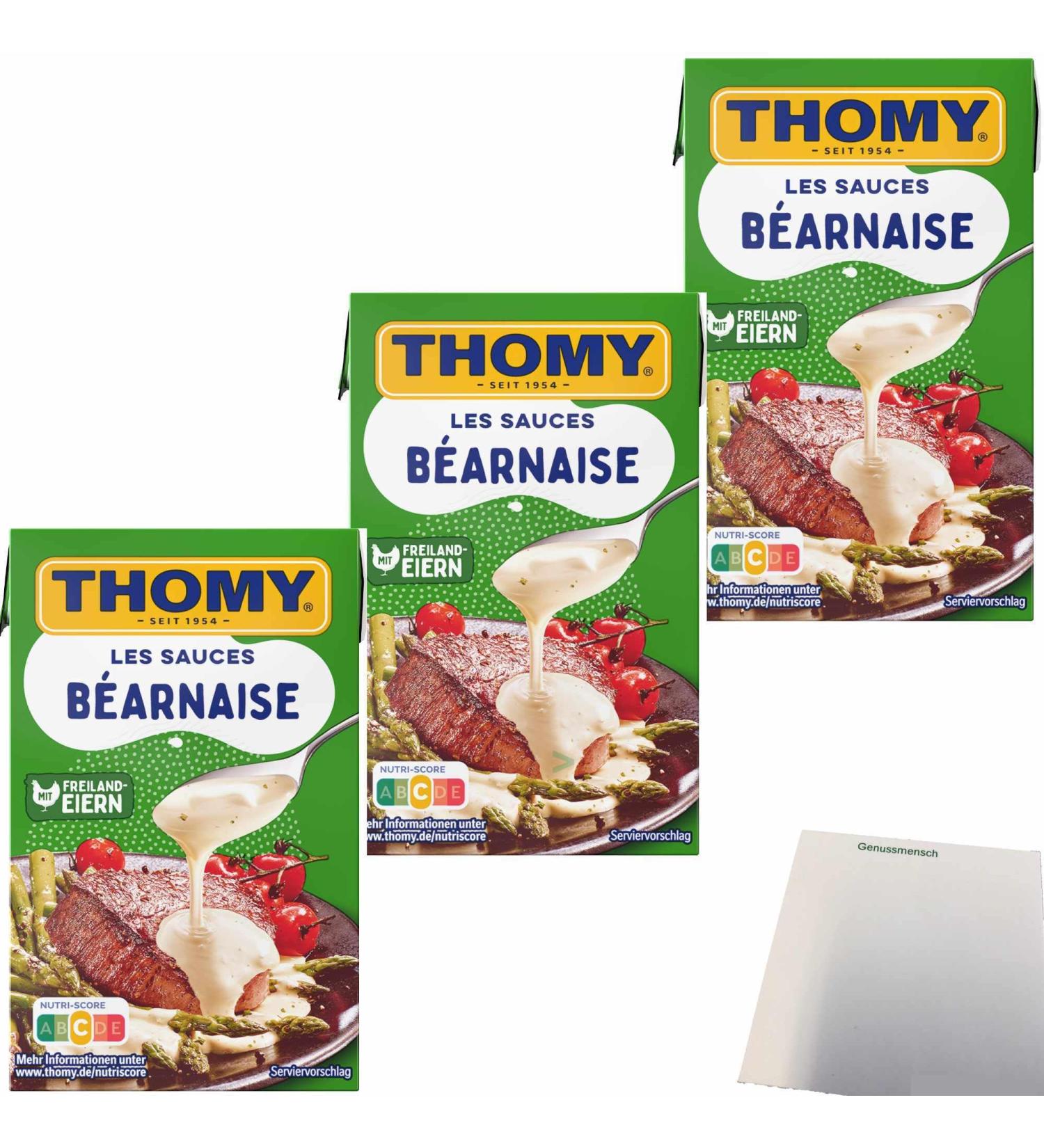 Thomy Les Sauce Bernaise 3-Pack (3x250ml) - Authentic French Sauce for Gourmet Cooking - International Shipping Available - Buy Online on GoSupps.com