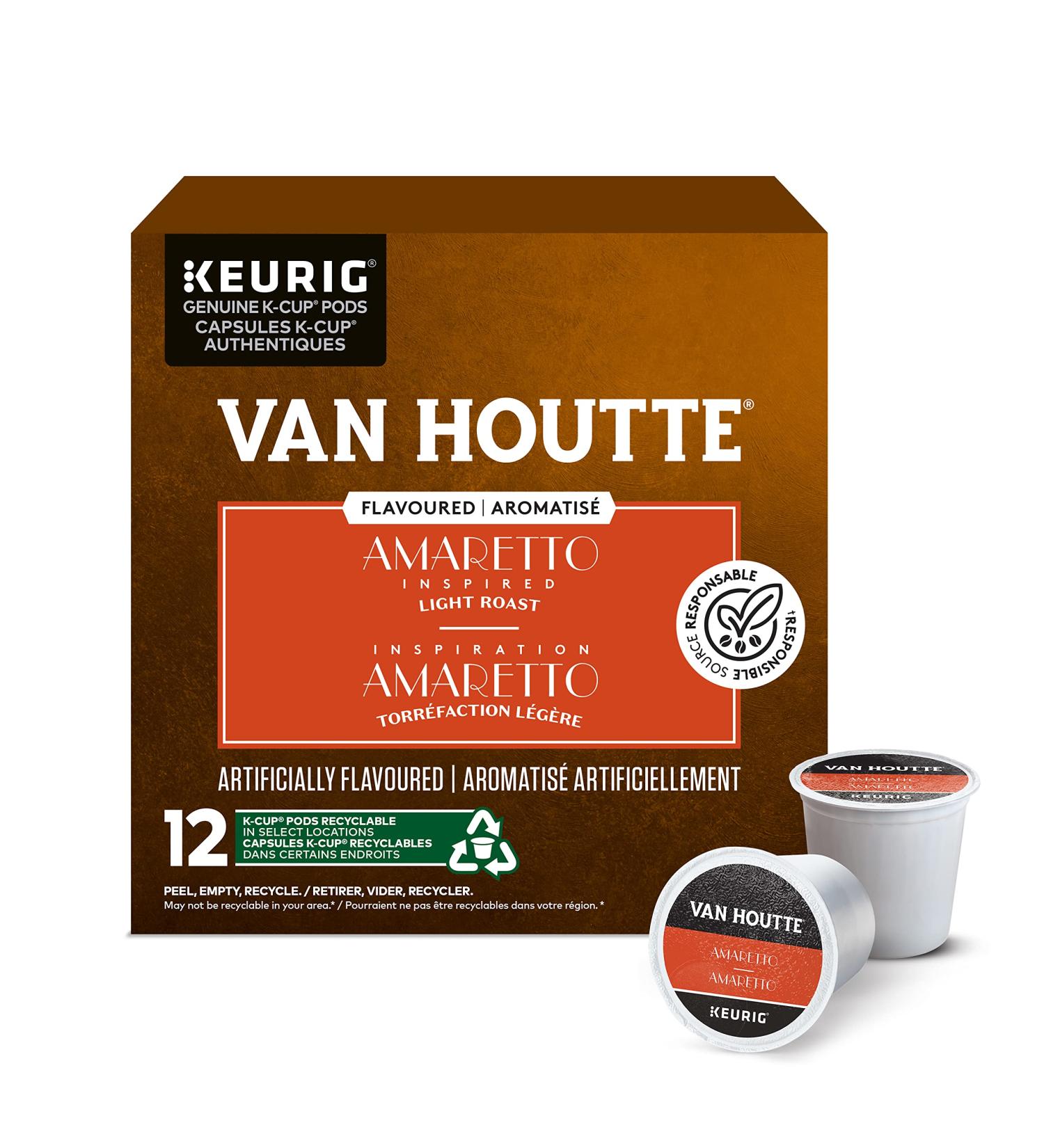 Van Houtte Amaretto K-Cup Coffee Pods 12 Count For Keurig Coffee Makers Amaretto 1 Count ( Pack of 12 ) - Buy Online on GoSupps.com