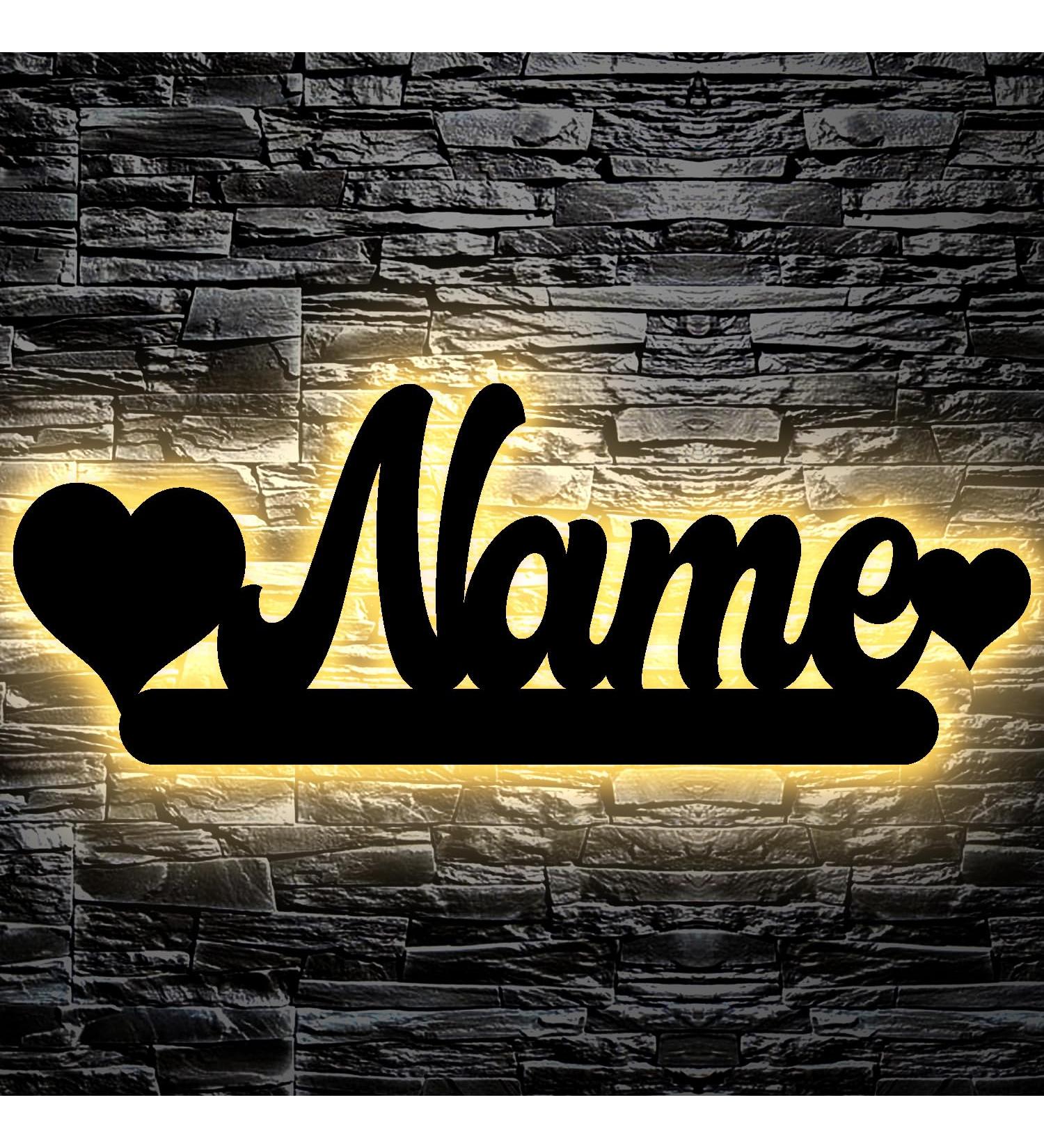 Personalized LED Slumber Light with Heart - Custom Laser Engraved Night Light for Kids' Rooms | 13 Colors Available - Buy Online on GoSupps.com