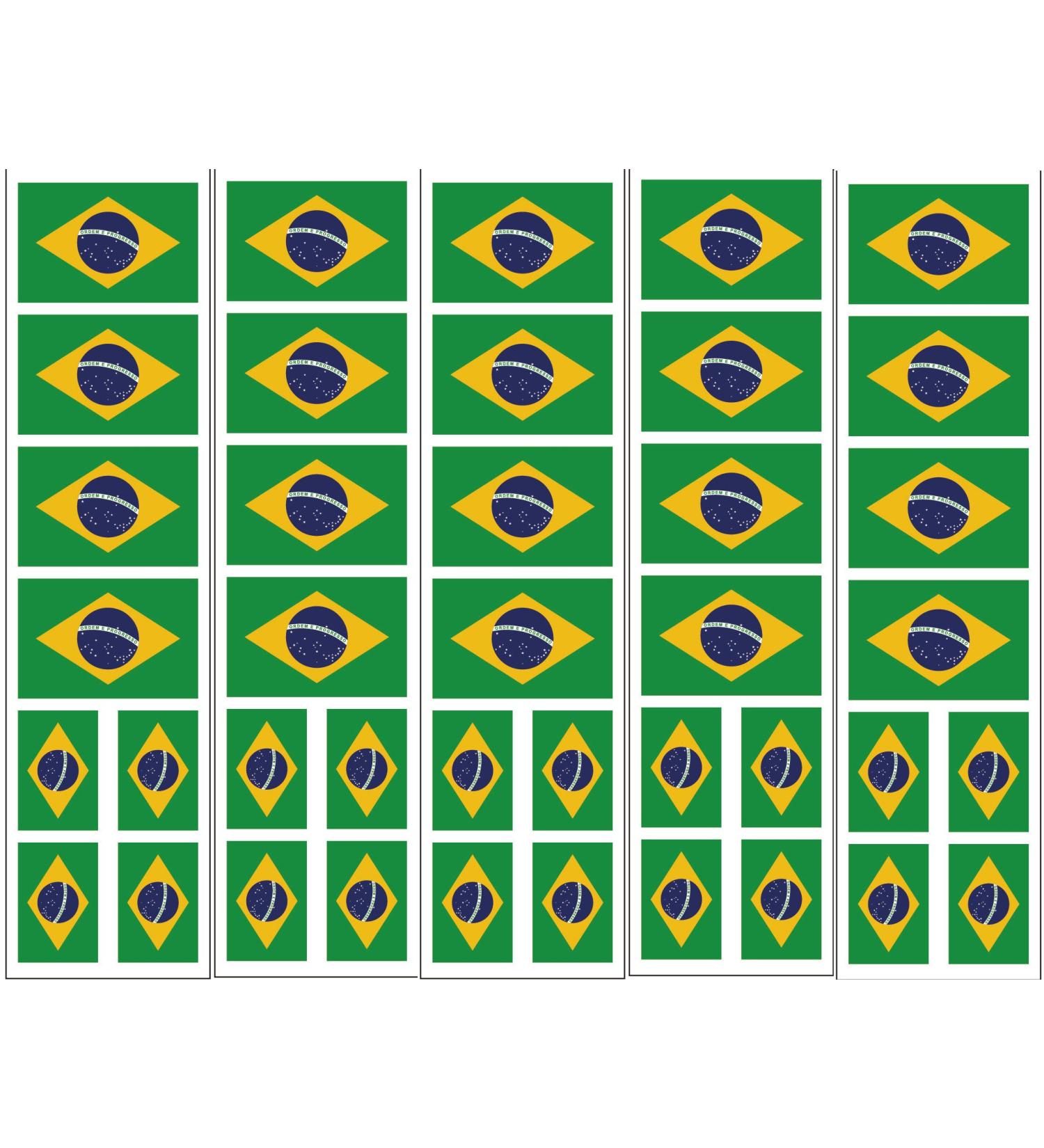 40 Brazil Flag Tattoos | Brazilian Party Favors - Buy Online on GoSupps.com