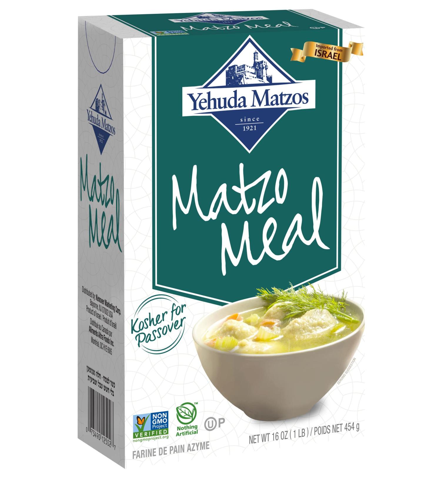 Yehuda Matzo Meal 16 OZ - High-Quality Passover Baking Ingredient - Buy Online on GoSupps.com