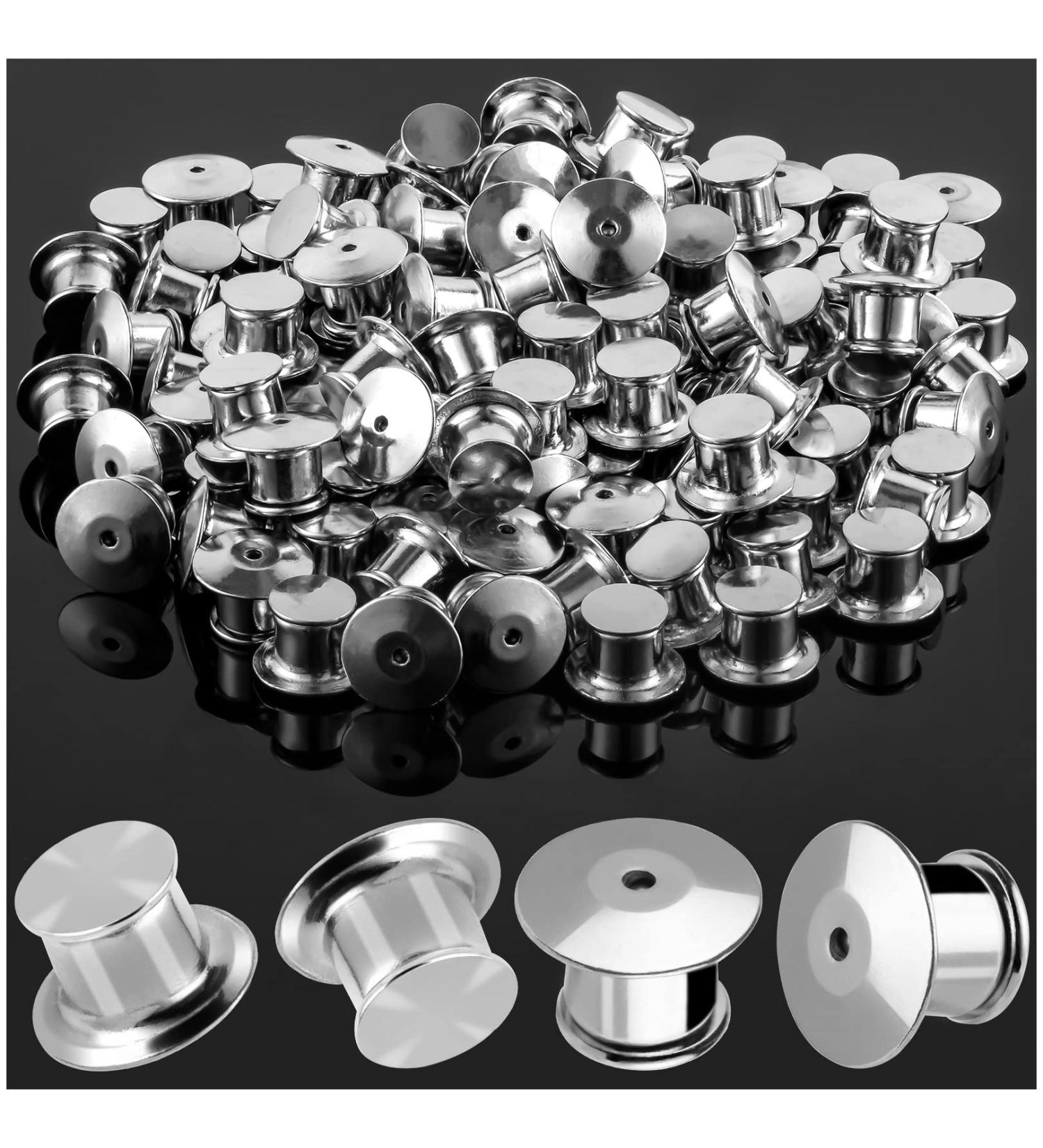 YGAOHF Locking Pin Backs 60 Pcs with Storage Case - Metal Pin Locks for Brooches & Lapel Pins - Buy Online on GoSupps.com
